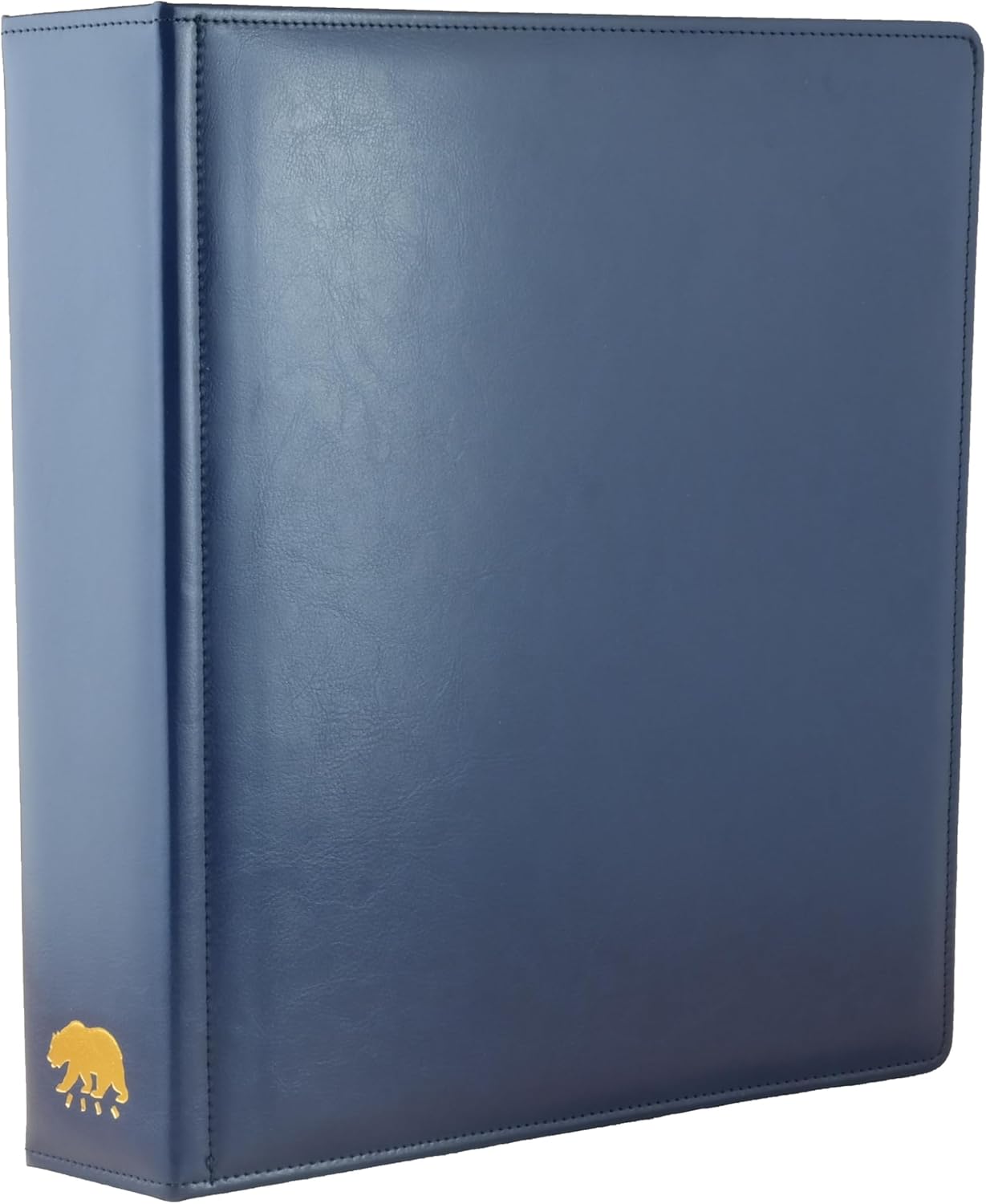 Ursae Minoris Manor Library Deluxe 3 Q-Ring Standard Format Binder for Up to 900 Sports / Trading Cards - Deep Blue with Black Slipcase