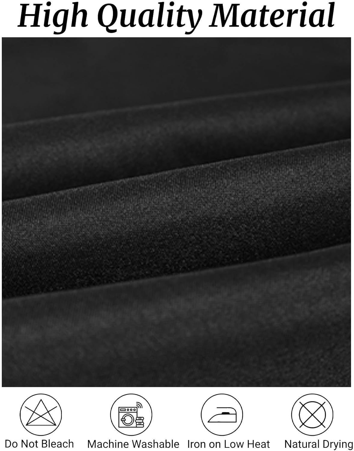Fokitut 6 Pack Round Tablecloth, 70 Inch, Stain Resistant and Wrinkle Polyester Table Cloth, Fabric Table Cover for Kitchen Dining, Wedding, Party, Holiday Dinner-Black