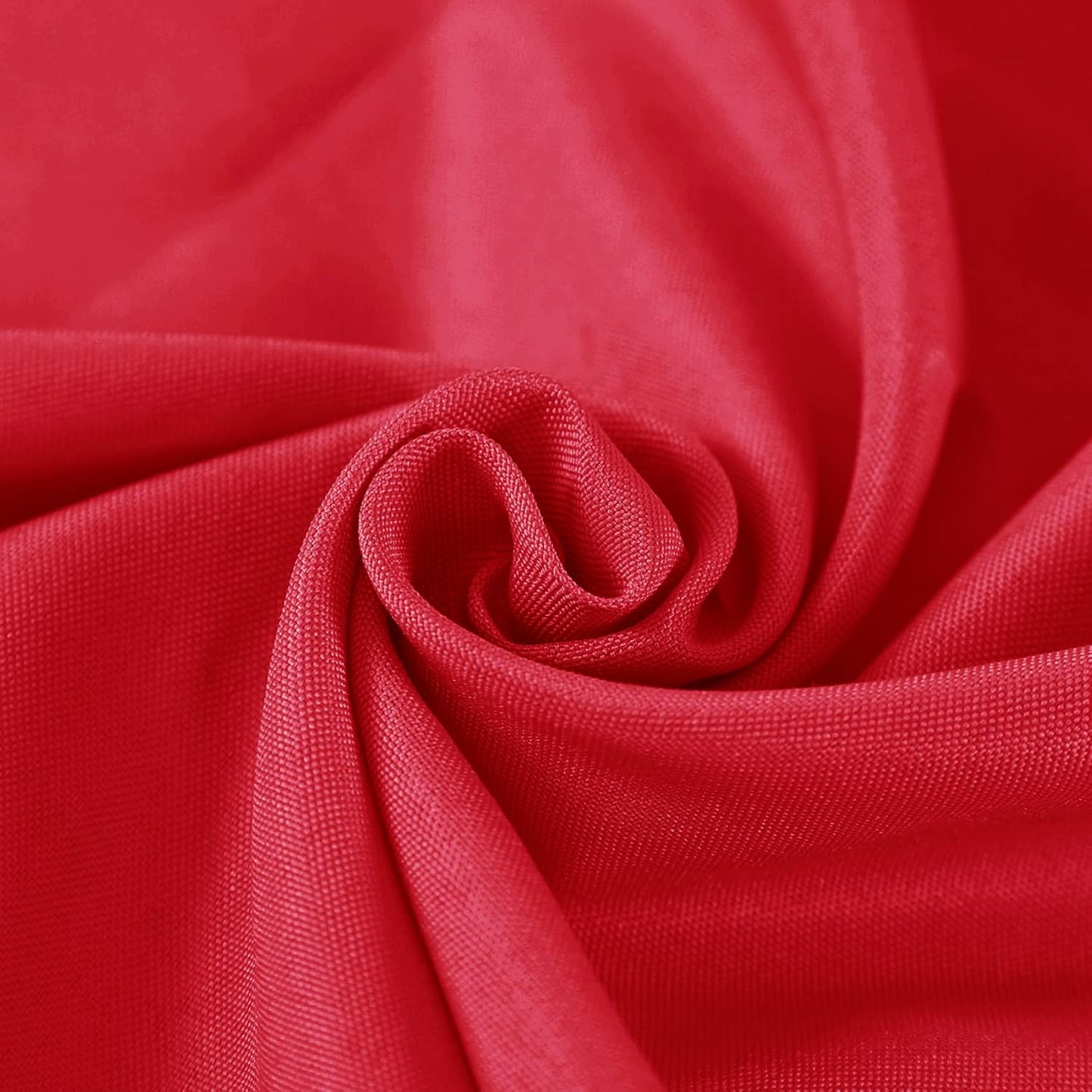 Fokitut 6 Pack Round Tablecloth, 120 Inch, Stain Resistant and Wrinkle Polyester Table Cloth, Fabric Table Cover for Kitchen Dining, Wedding, Party, Holiday Dinner-Red