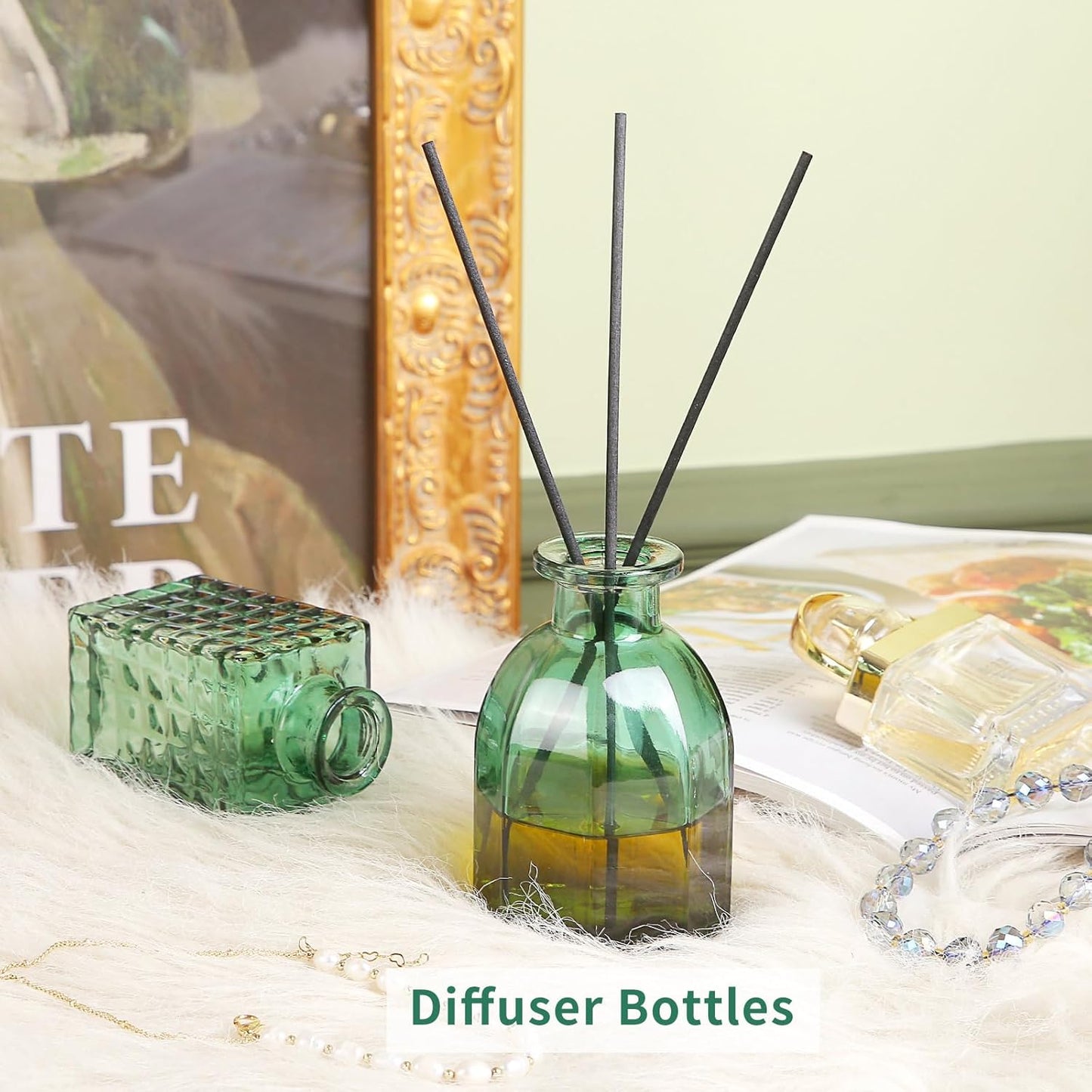 Glass Bud Vases in Bulk Set of 30 Pcs,Small Glass Vases for Flowers as Wedding Centerpieces for Tables,Clear Flower Vases Suitble for Wedding Decorations,Home Decor (Dark Green, 30 pcs)