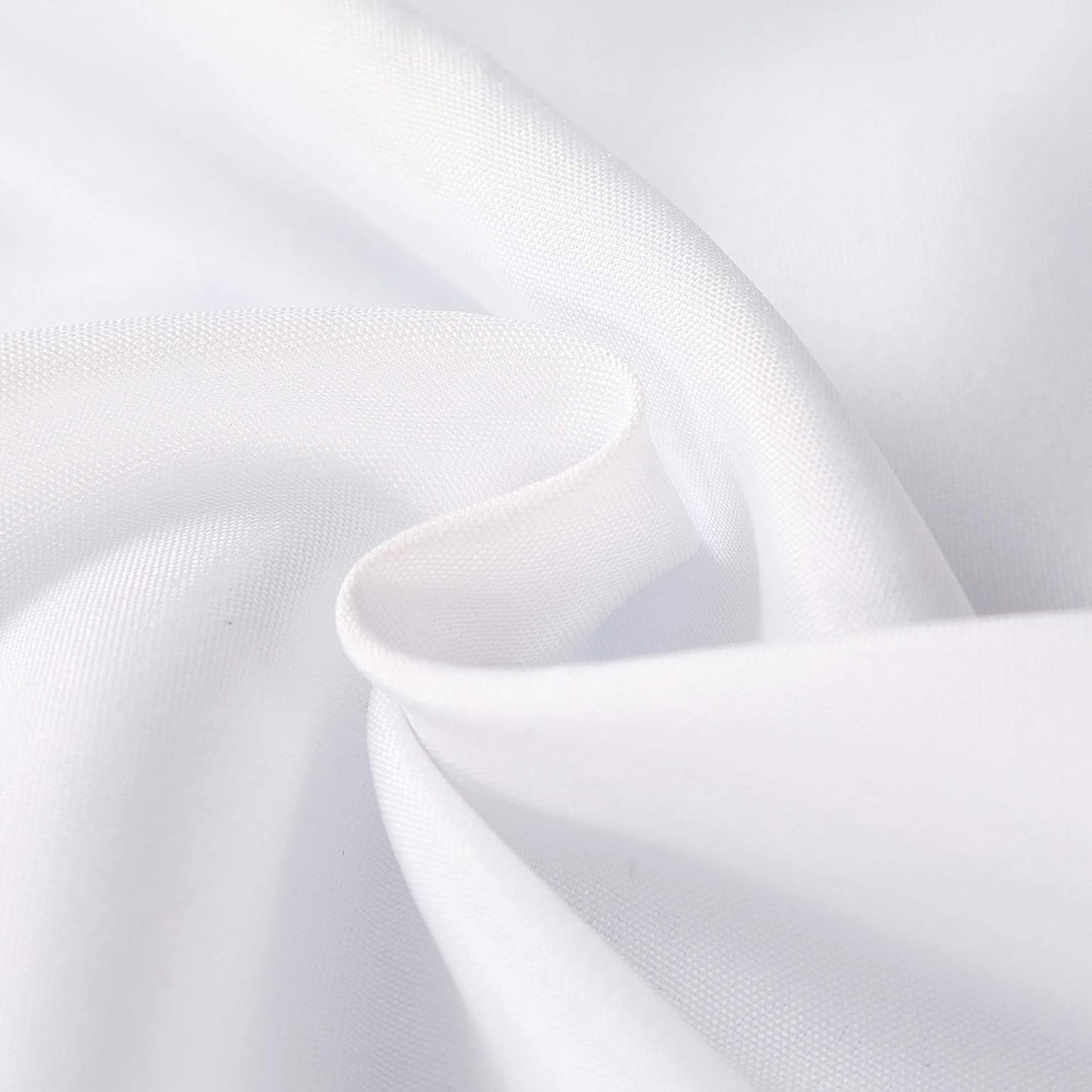 108 inch Round Tablecloth Washable Polyester Table Cloth Decorative Table Cover for Wedding Party Dining Banquet (108 inch,White)