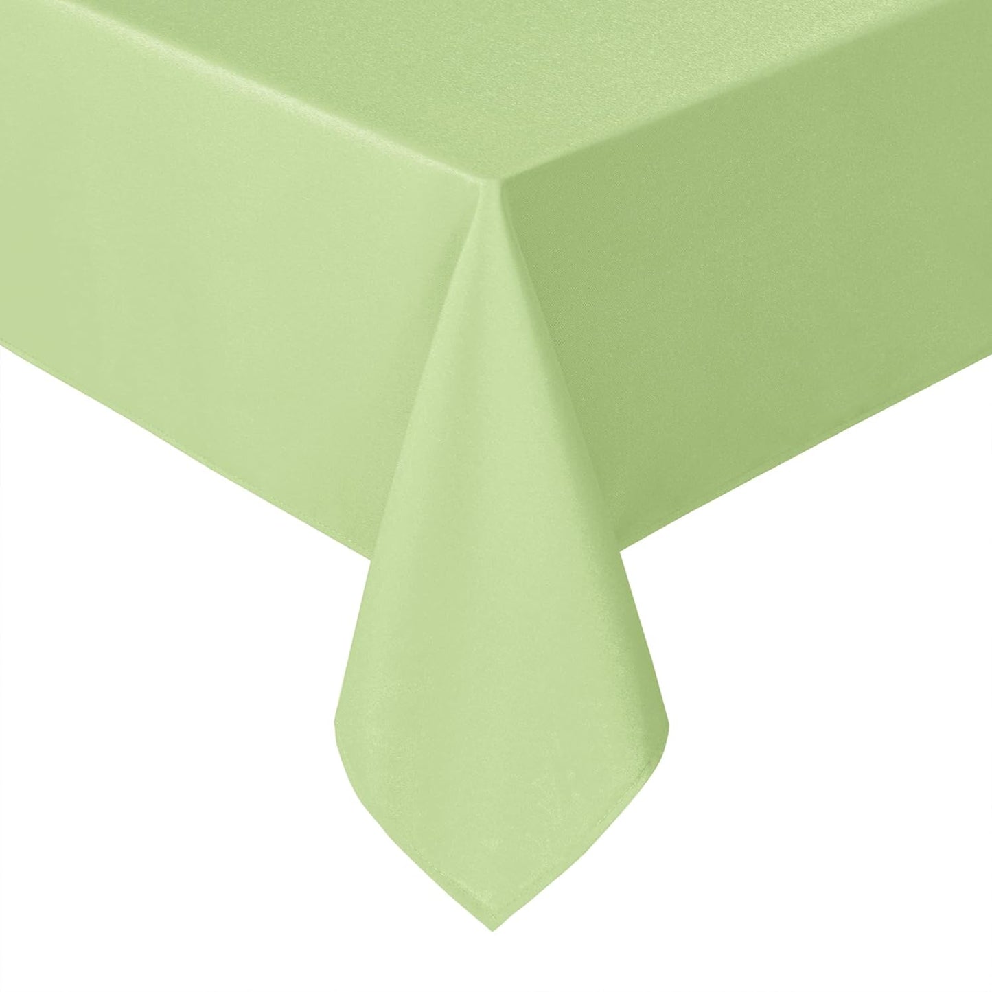 Hiasan Light Sage Square Tablecloth - Waterproof and Spillproof Restaurant Washable Polyester Table Cloth for Dining Room, 54 x 54 Inch