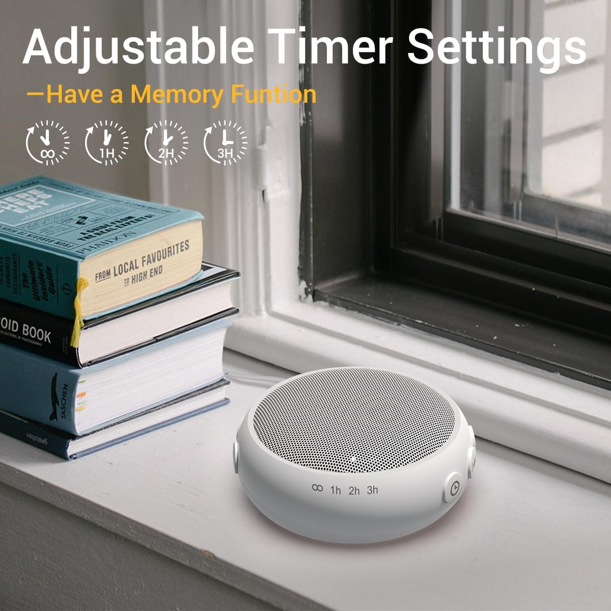 Sleep Sound Machine White Noise Machine with 32 Calming Sounds 36 Volume Levels Pink Brown Noise Machine for Baby Kid Adult with 4 Timer Noise Canceling Machine for Office Privacy (U-White)