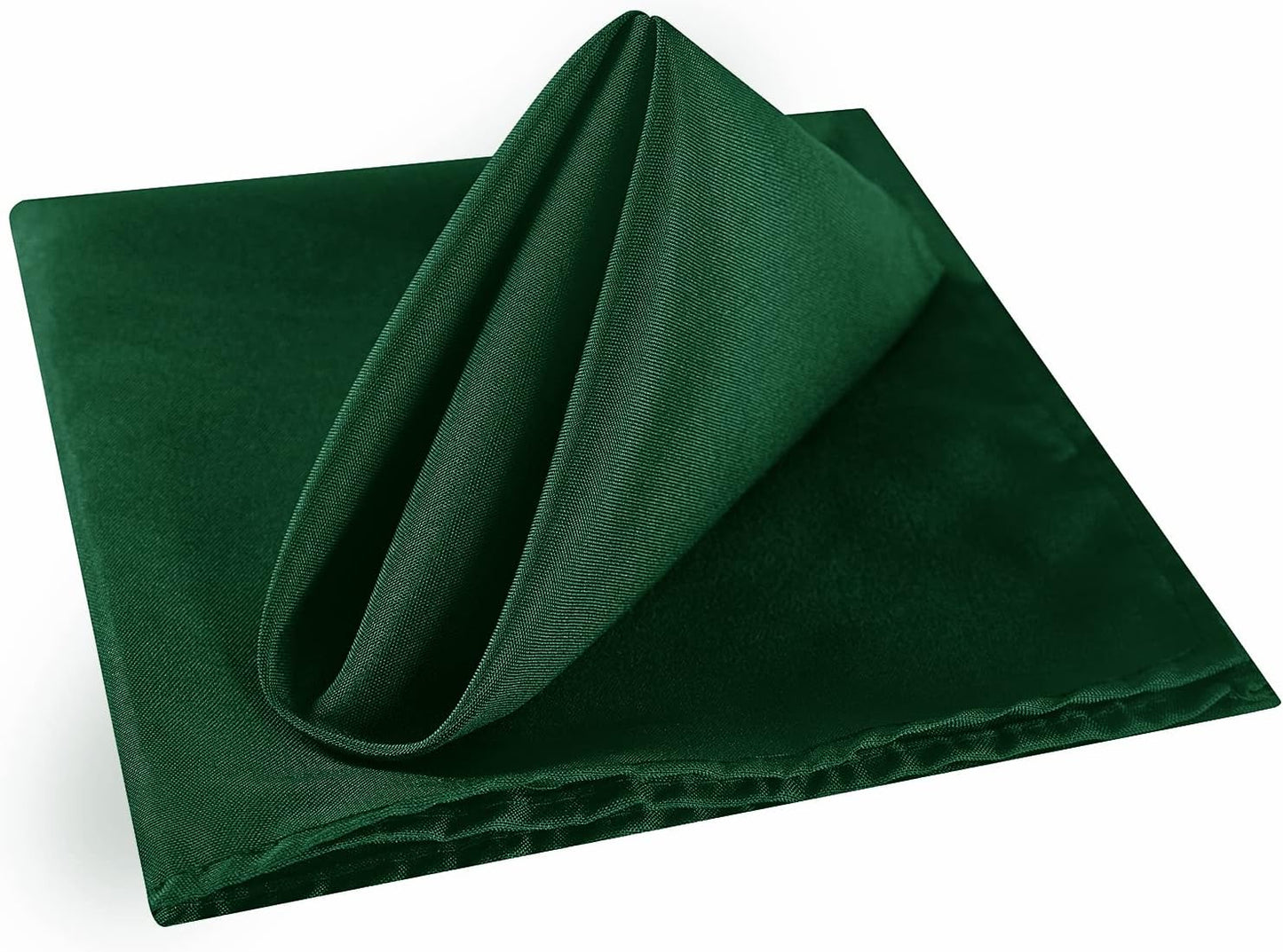 Cloth Napkins 20x20 inch Washable Polyester Dinner Napkins Soft Table Napkins for Wedding Party Dining Banquet(Hunter,50PCS)