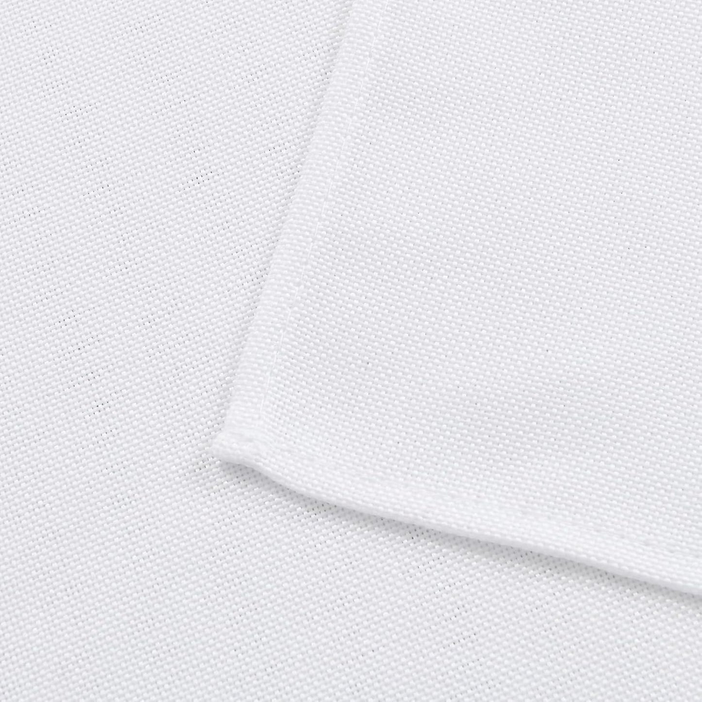 Hiasan Faux Linen Square Tablecloth - Wrinkle and Stain Resistant Washable Table Cloth for Kitchen Dining Room Holiday Table Cover for Party Dinner, White, 70 x 70 Inch