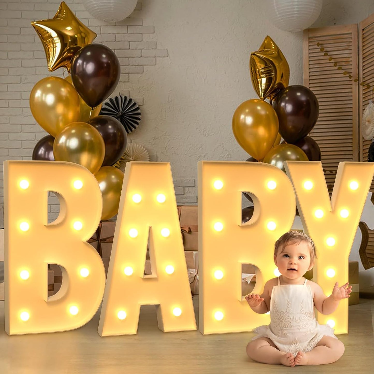 Marquee Letters 3 Feet Tall Large Light Up Letters A Baby Shower Decorations Marry Me Engagement Party Decor Yellow Light Birthday Decorations Balloon Arch Kit Foam Sign A