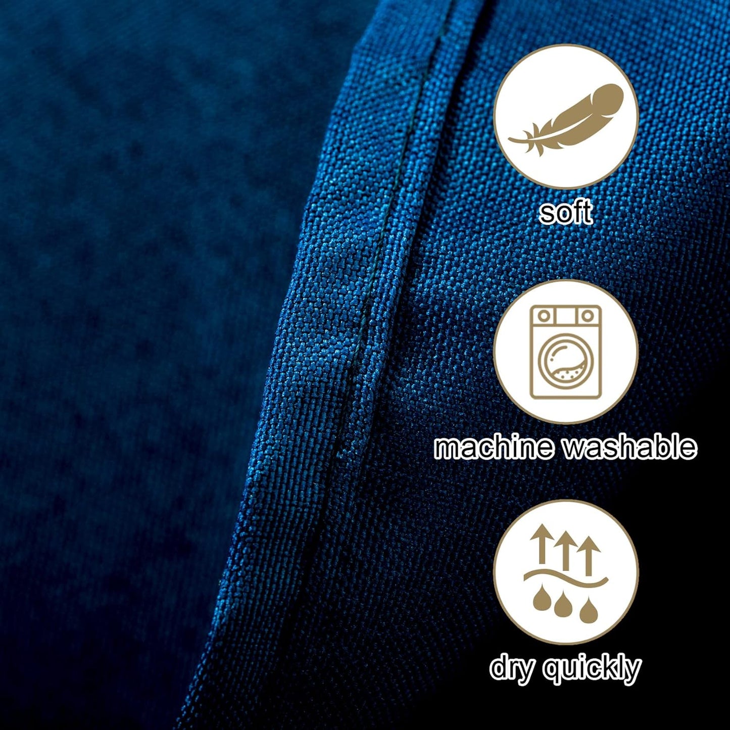 Ascoza 2pack 108 Inch Peacock Blue Round Tablecloth in Washable Polyester Fabric for Wedding/Banquet/Restaurant/Parties…