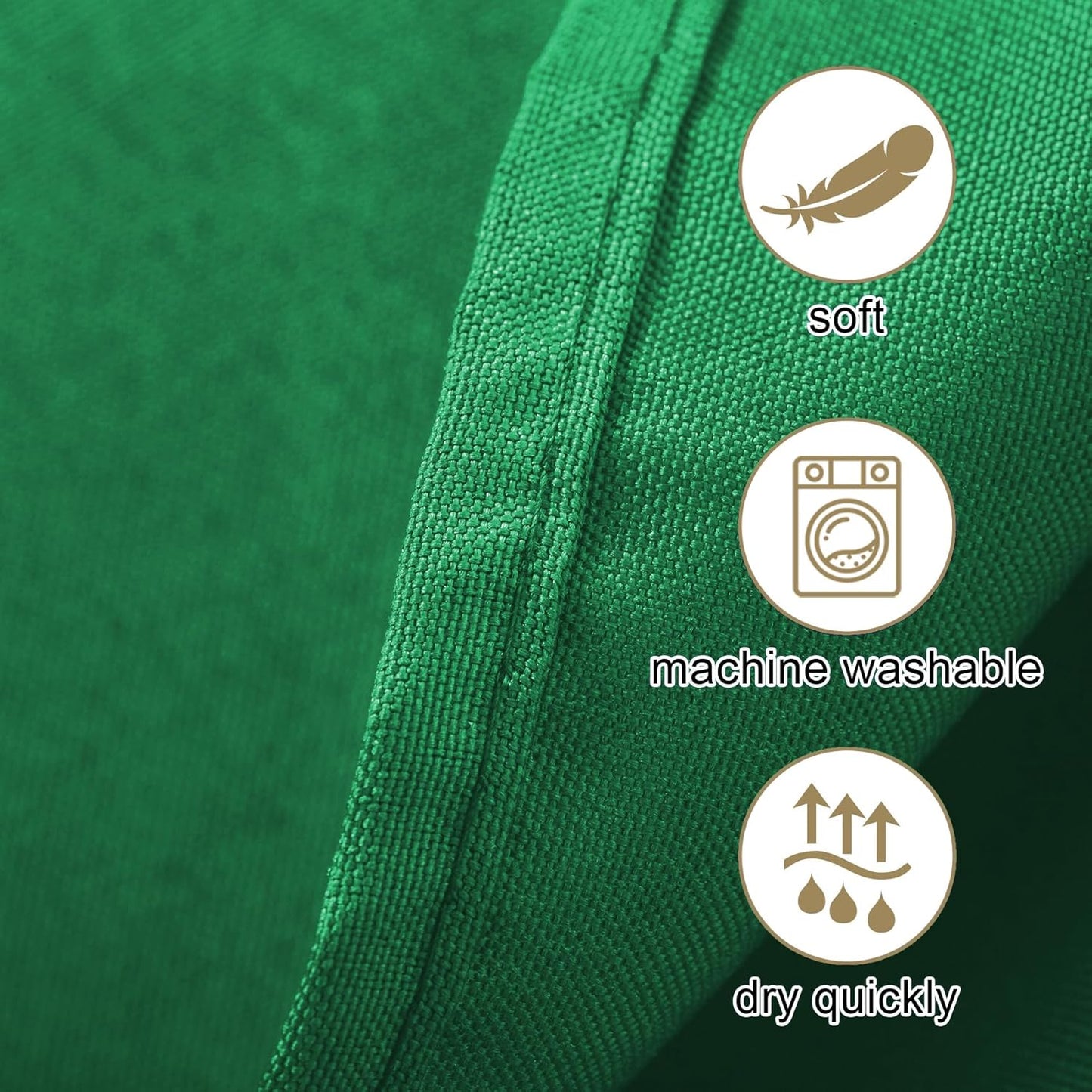 Ascoza 2pack 70 Inch Emerald Round Tablecloth in Washable Polyester Fabric for Wedding/Banquet/Restaurant/Parties
