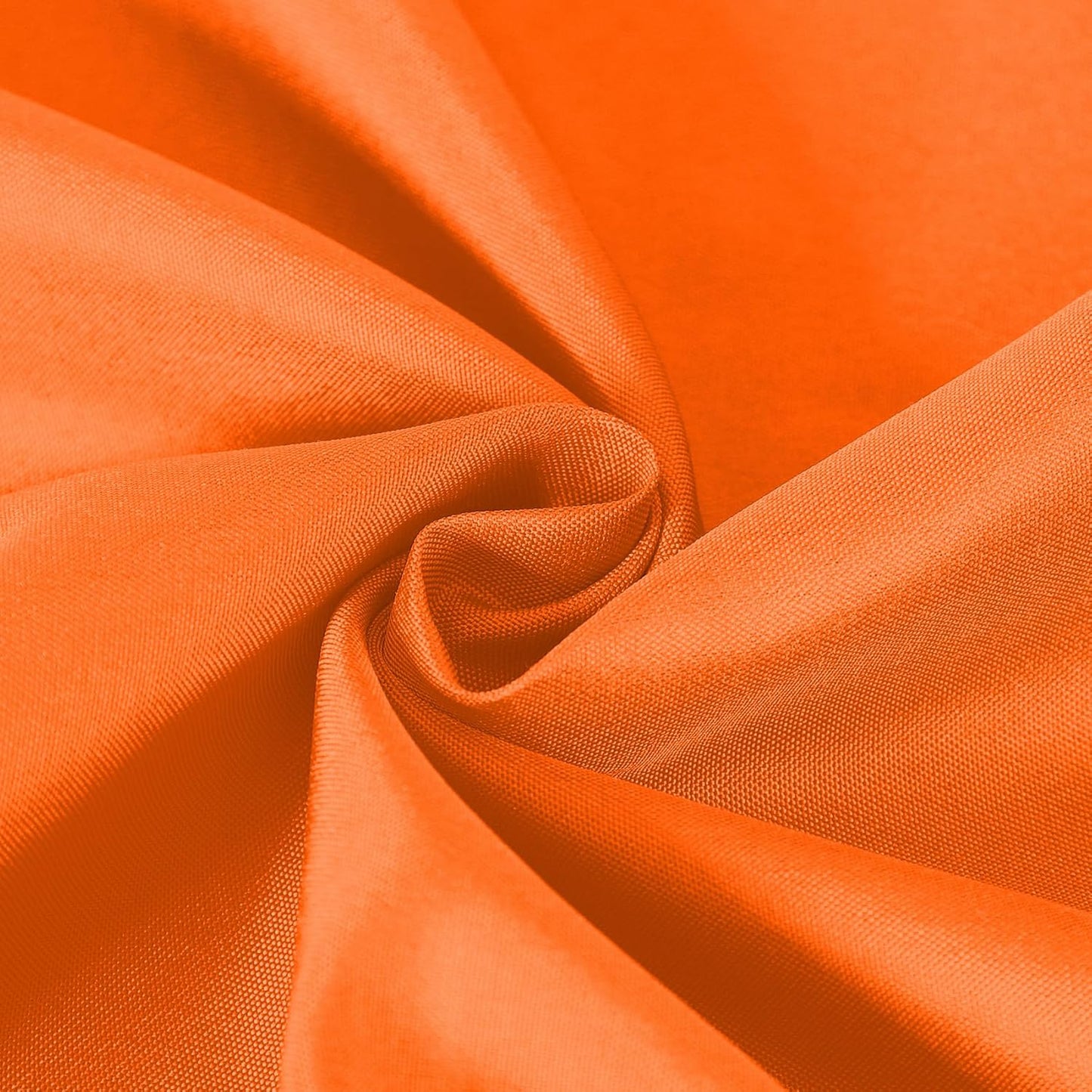132 inch Round Tablecloth Washable Polyester Table Cloth Decorative Table Cover for Wedding Party Dining Banquet（132 inch,Orange）