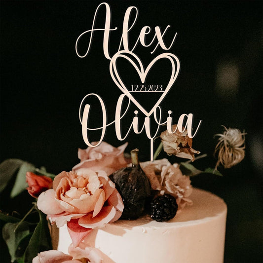 Wedding Cake Toppers, Wedding Cake Toppers Bride and Groom, Custom Cake Topper, Customize Your Own Anniversary Mr and Mrs Cake Topper