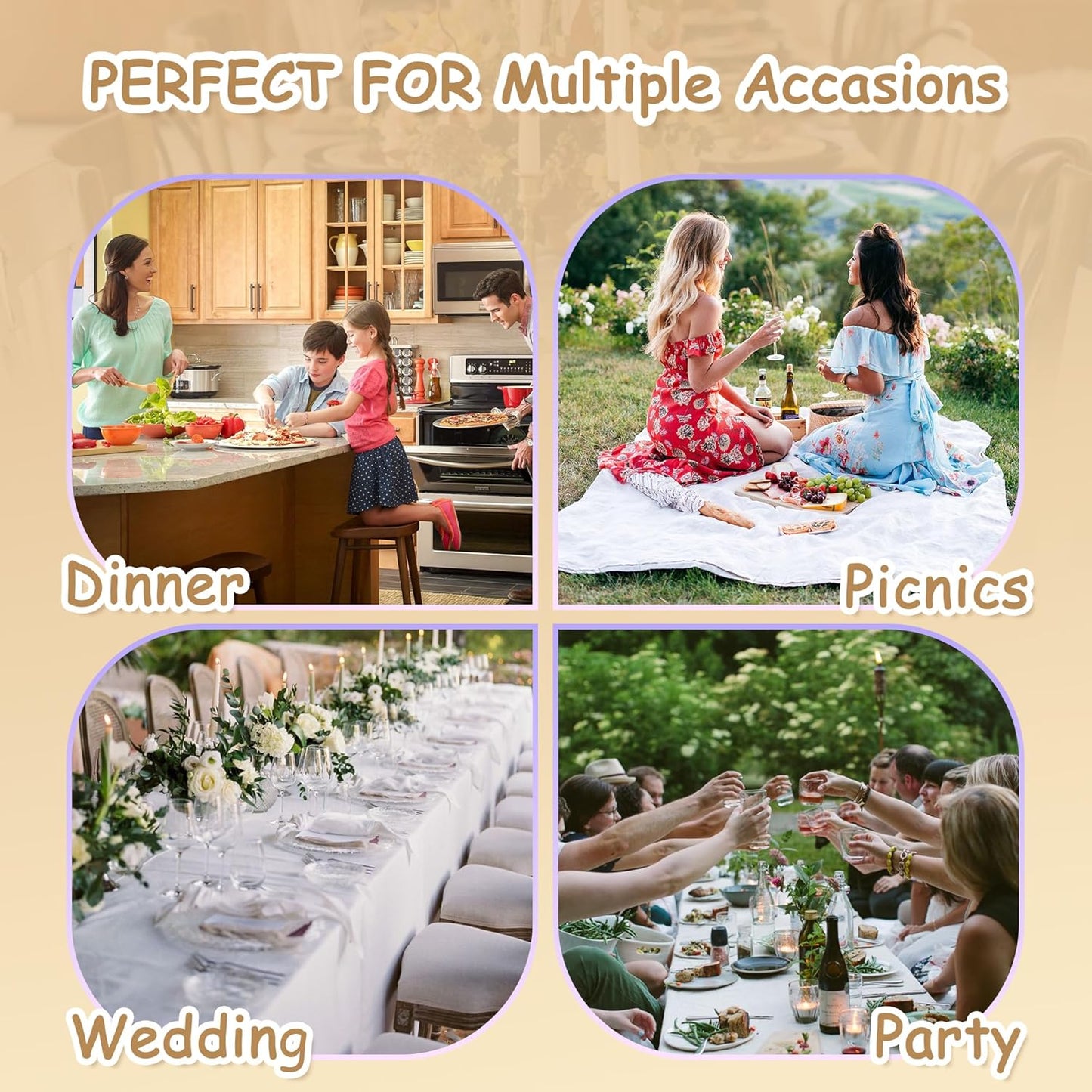 MYSKY HOME Table Cloth 60x102 in Rectangle Table, Cotton Tassel Linen Look Waterproof Tablecloths Farmhouse Tablecloth, Wrinkle Free Table Cover with Black Tassels for Kitchen Dining, Party