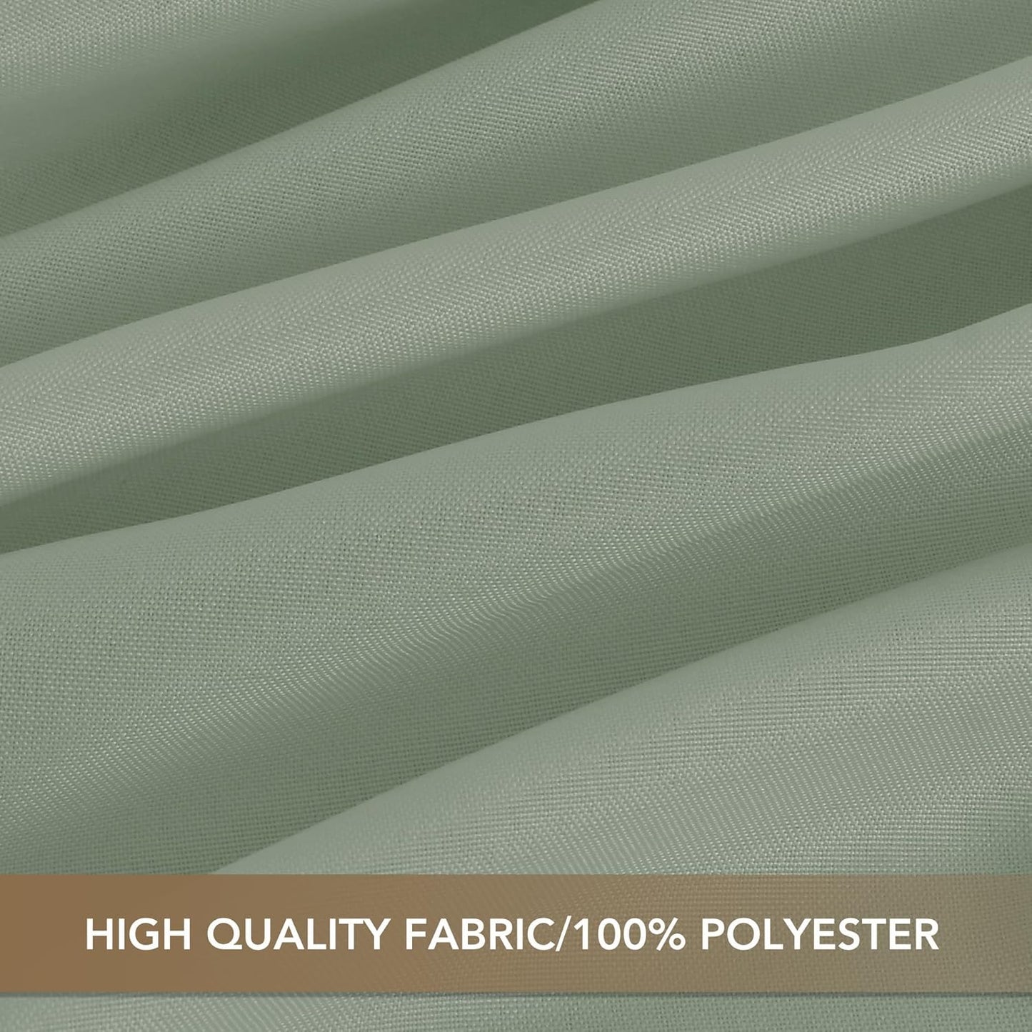 sancua Square Tablecloths 54x54 Inch, 2 Pack - Sage Green Fabric Table Cloth for Square or Round Tables, Washable Polyester Table Cover for Dinner, Holiday Party, Decorative Display Tables