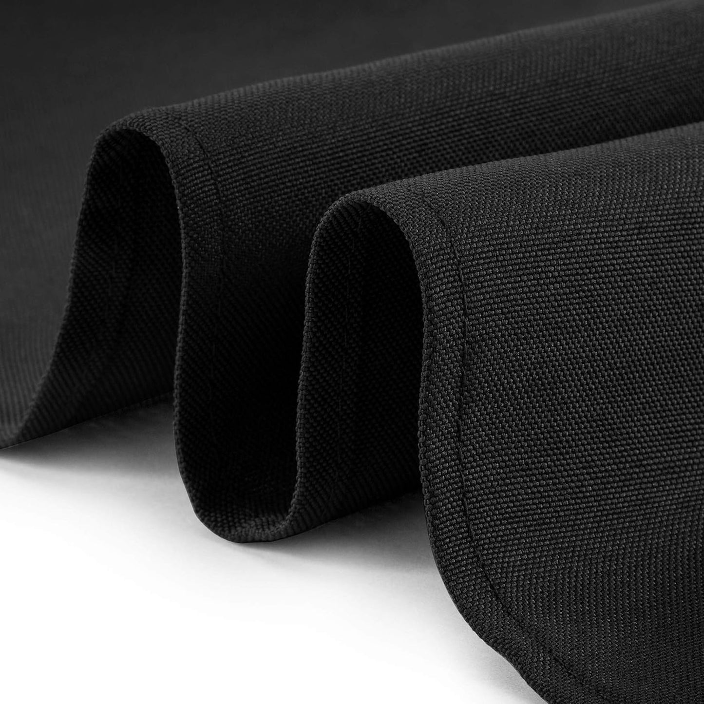 Lann's Linens - 10 Premium 120" Round Tablecloths for Wedding/Banquet/Restaurant - Polyester Fabric Table Cloths - Black