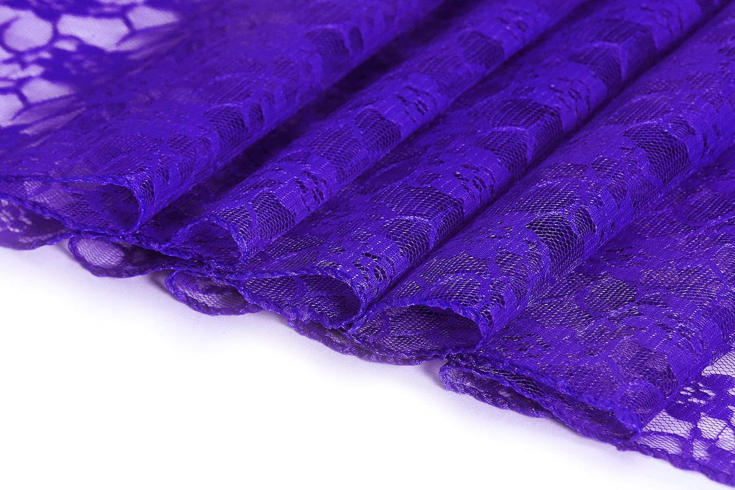 MDS Pack of 15 Wedding 12 x 108 inches Lace Table Runner for Wedding, Decorations for Birthday Parties, Banquets, Graduations, Engagements, and Runners fit Rectangle, Round Table- Royal Blue