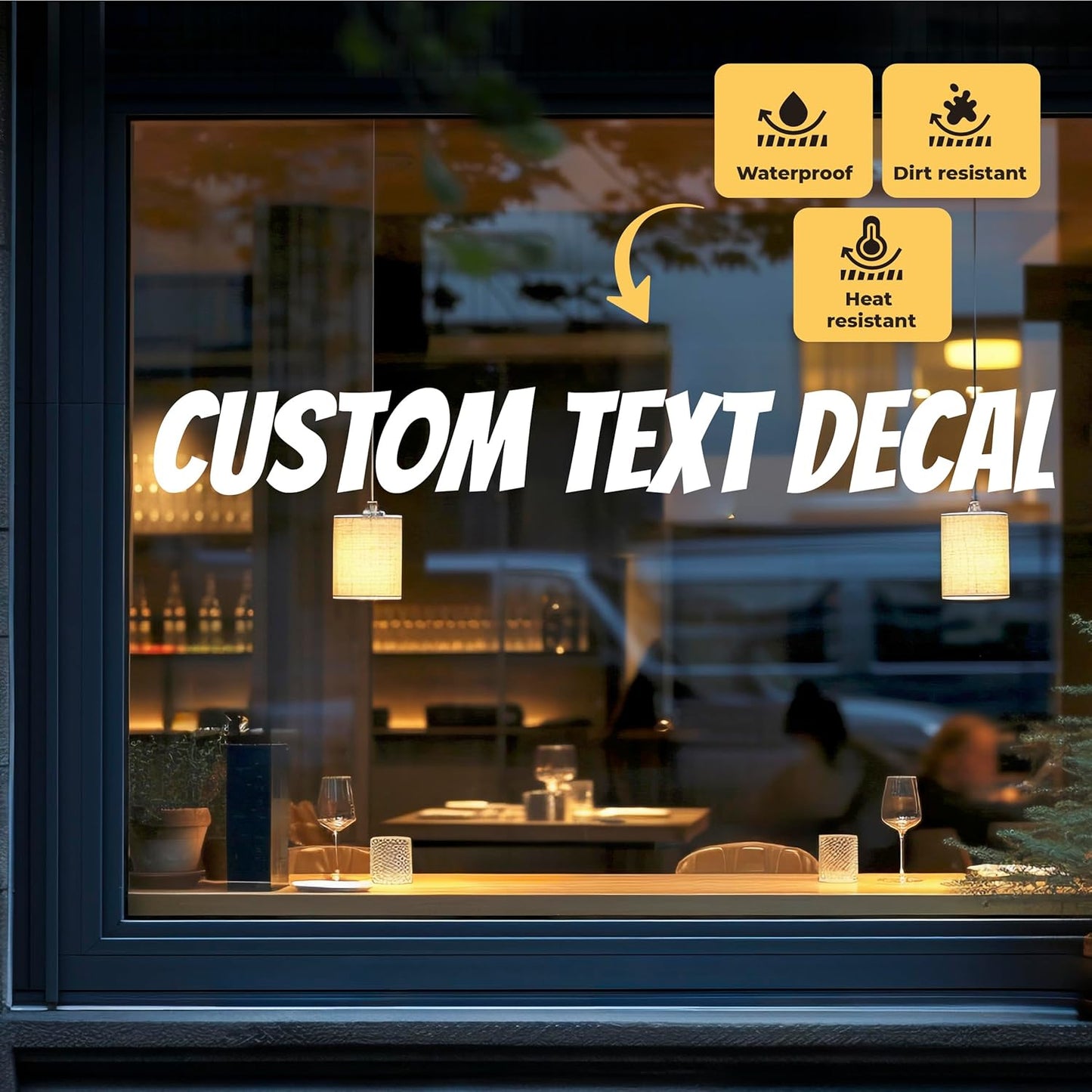 Custom Vinyl Lettering Decal - Personalized Text Sticker
