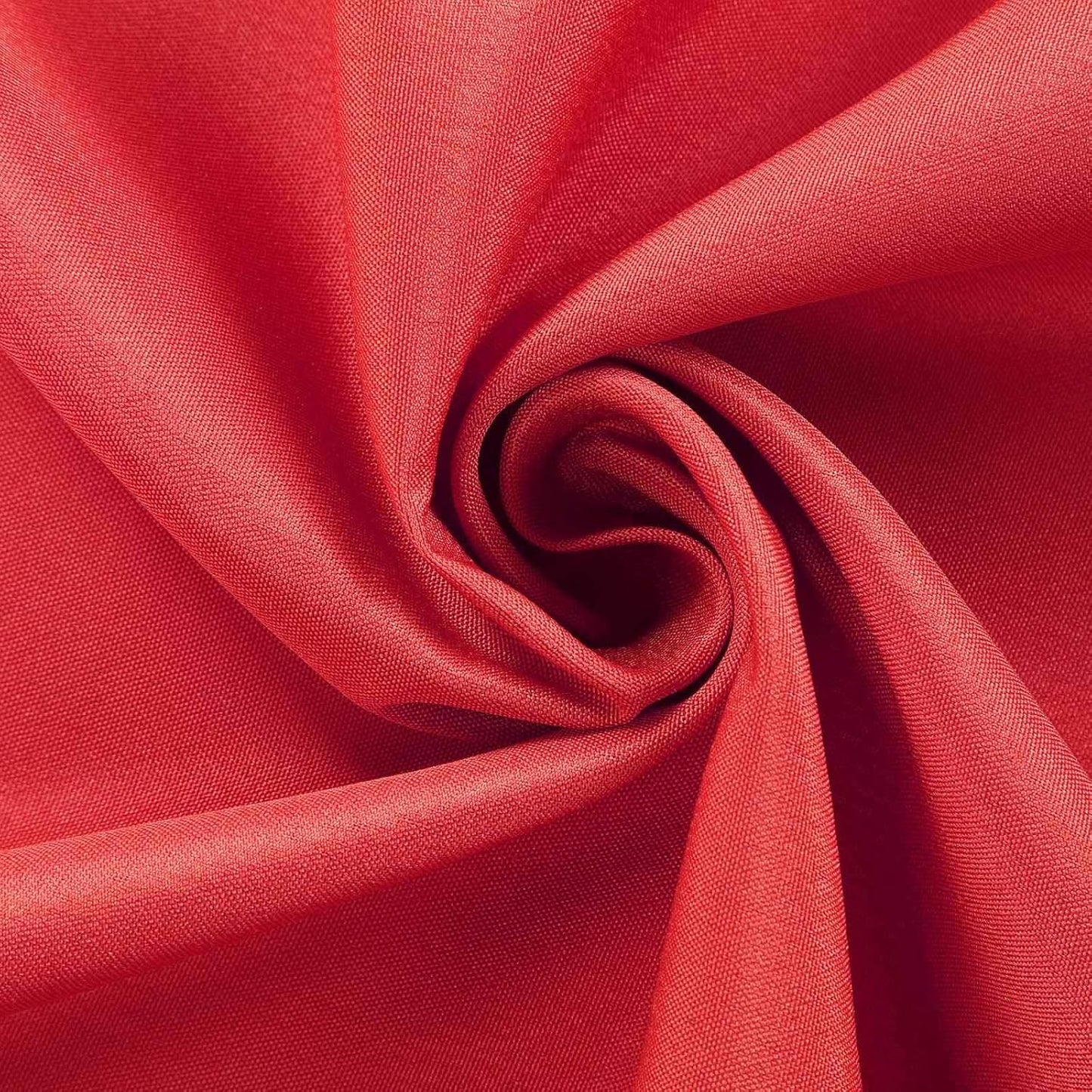 Efavormart Round Tablecloth, 108 Inch Stain & Wrinkle Resistant Washable Table Cloth, Decorative Polyester Fabric Table Cover for Banquet, Wedding, Dining- Red