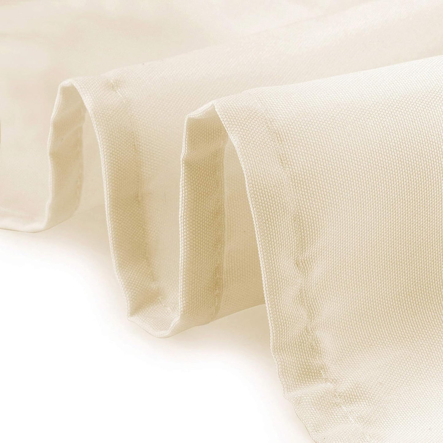 Lann's Linens - 10 Premium 90" Round Tablecloths for Wedding/Banquet/Restaurant - Polyester Fabric Table Cloths - Ivory