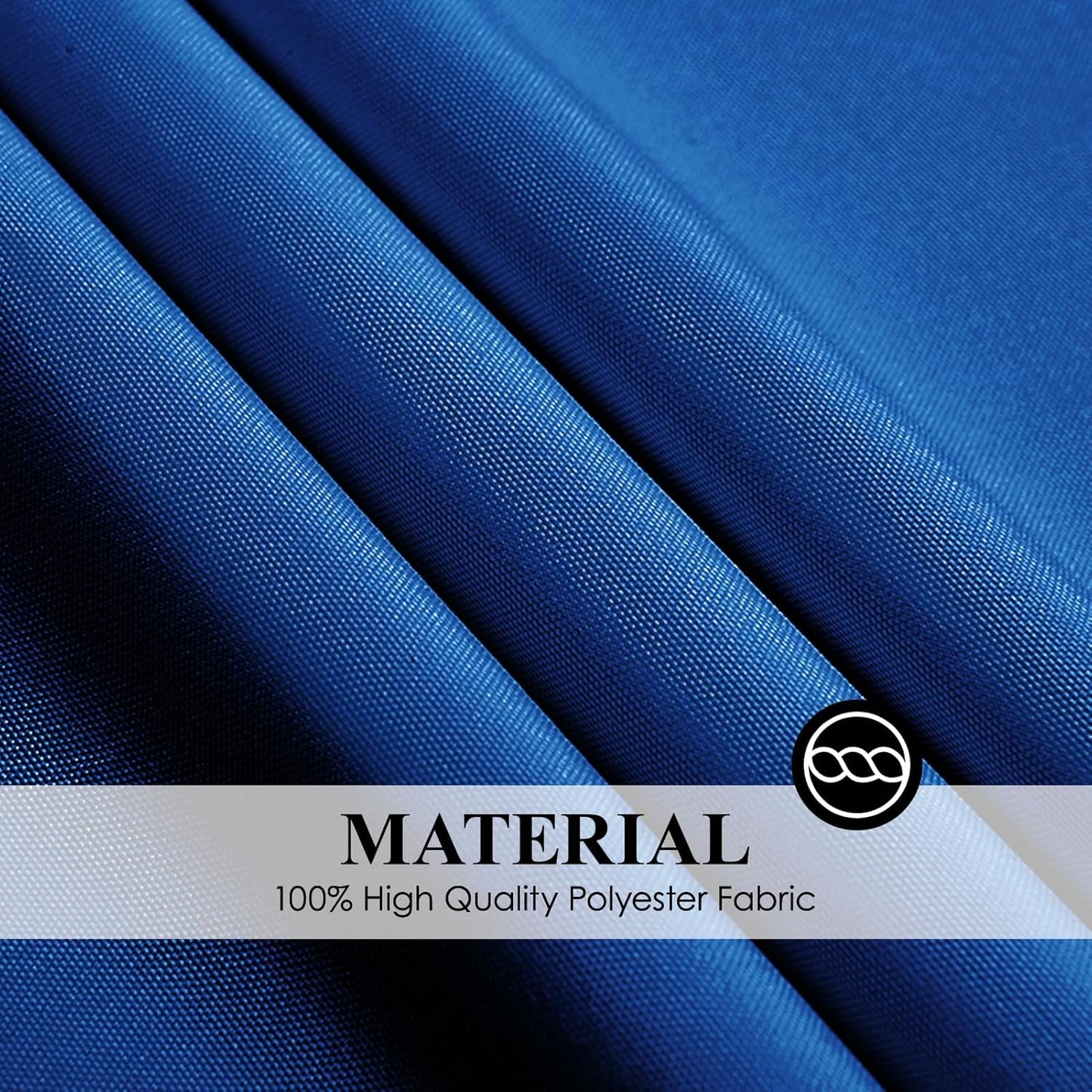 Round Tablecloth 2 Pack 108 Inch Royal Blue Tablecloths Washable Decorative Linen Polyester Table Clothes Cover for Dining Table Banquets Buffet Parties and Wedding
