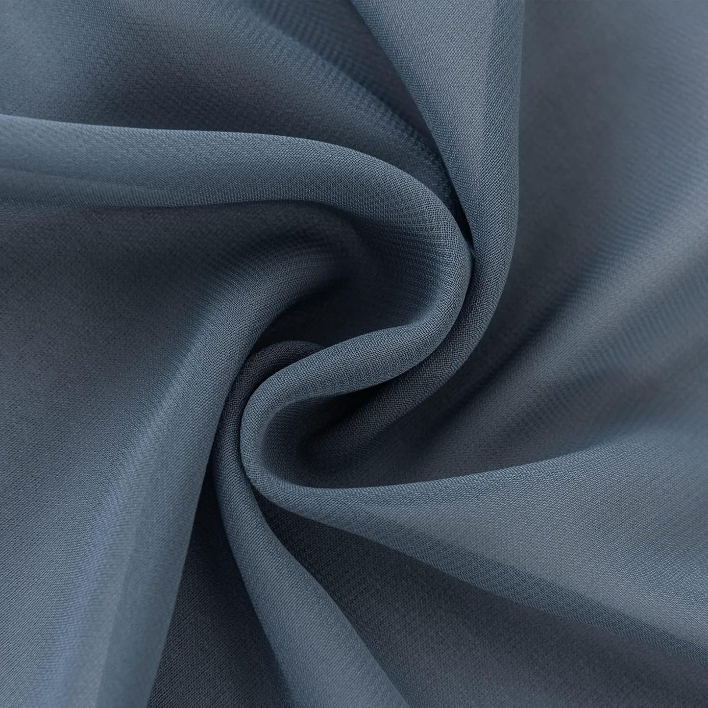 12Pack 9ft Chiffon Table Runner 14x108 Inch Sheer Romantic Table Runner for Wedding Birthday Party Bridal Shower Outdoor Decoration-Dusty Blue