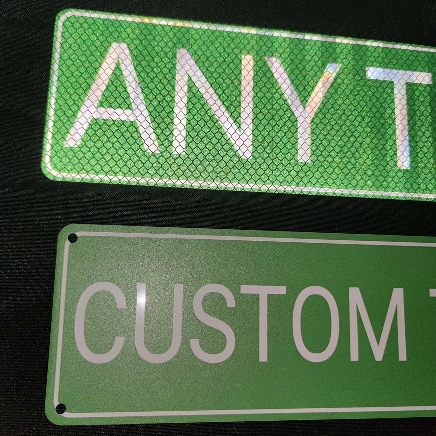 Custom Street Reflective Sign, Personalized Metal Road Sign, Single/Double Sided, 8x24 Inch, Outdoor Fade-Resistant .040 Aluminum