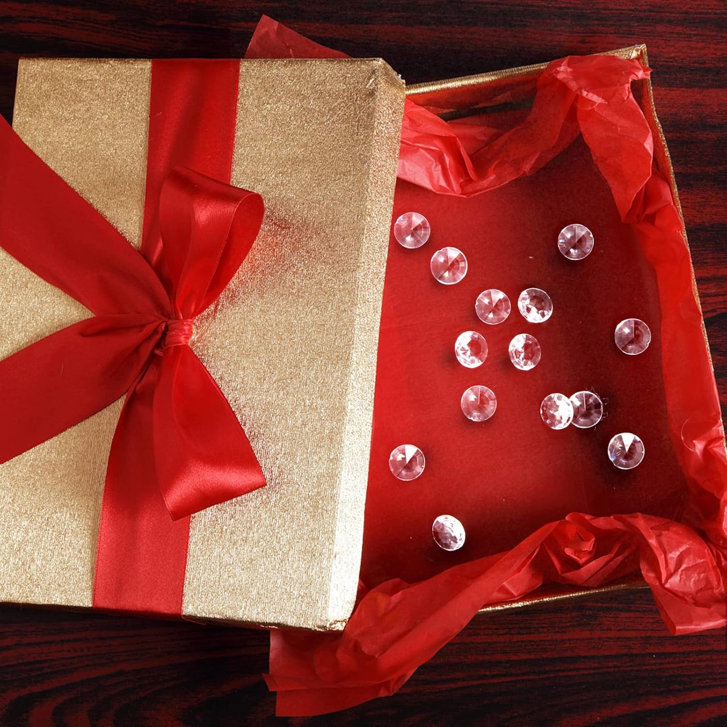 1000pcs/ Pack Wedding Table Acrylic Diamond Scatter Crystals Confetti Acrylic Gems Vase Fillers Rhinestones for Wedding, Bridal Shower, Vase Beads Decorations (10mm, Light Blue)