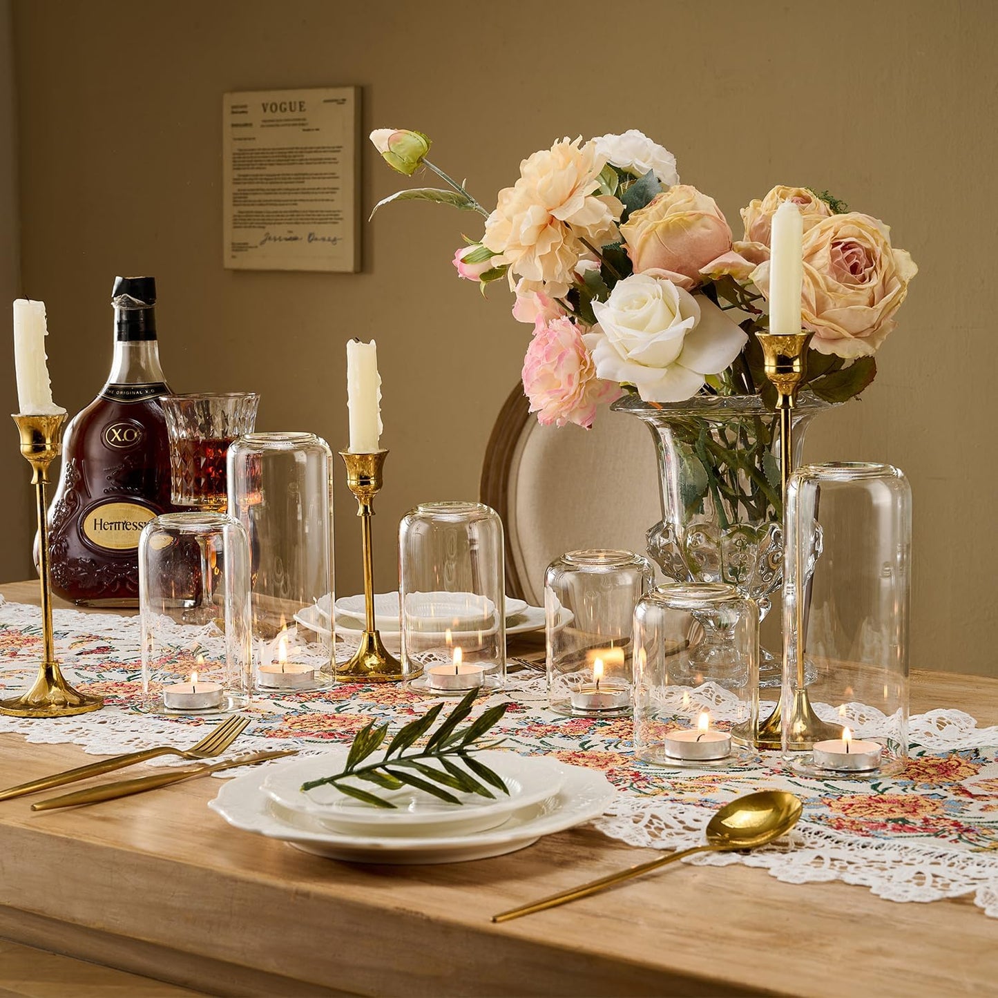 Glass Bud Vases Set of 12 Clear Flower Vase for Centerpieces Shelf, 3.9'' 4.9'' 6.7'' Modern Small Vases for Living Room Bedroom Office Home, Decor for Wedding House Warming Party