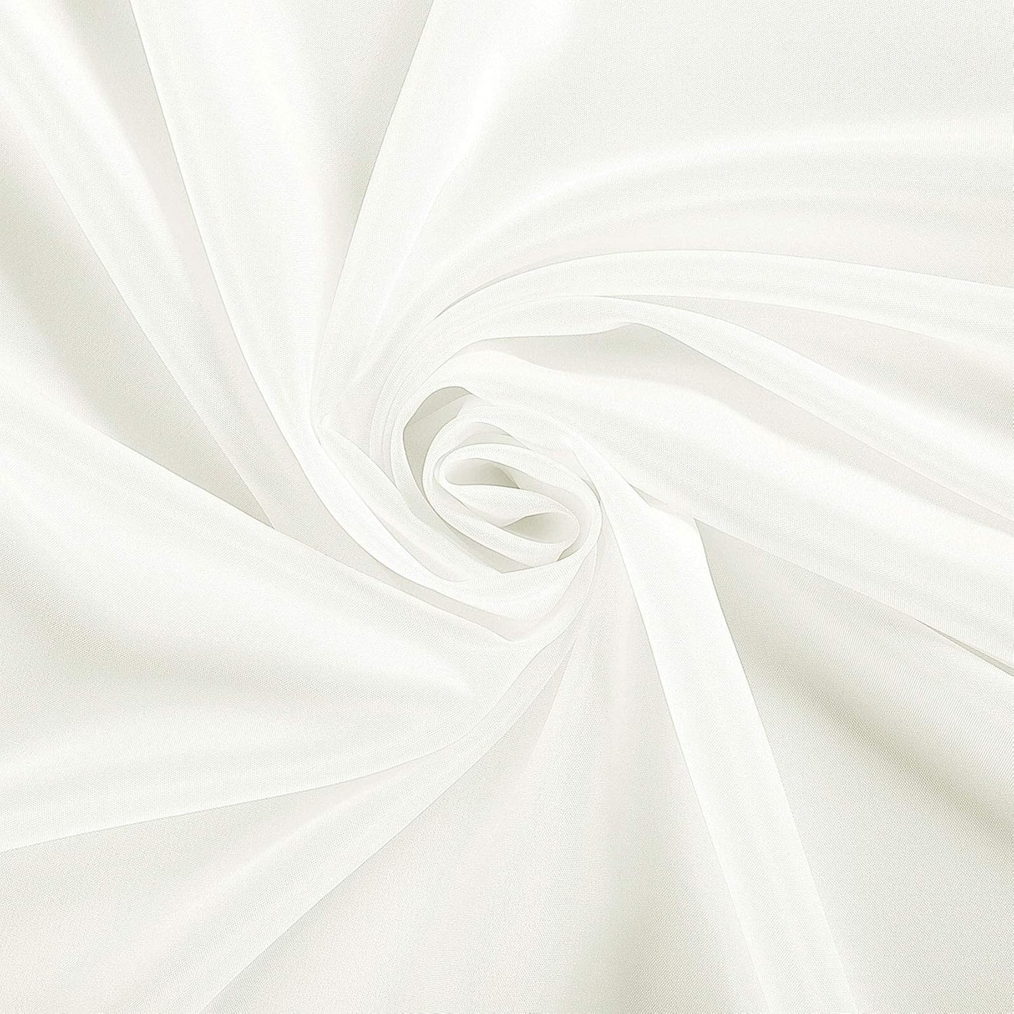 Ascoza 2pack 90 Inch Ivory Round Tablecloth in Polyester Fabric for Wedding/Banquet/Restaurant/Parties