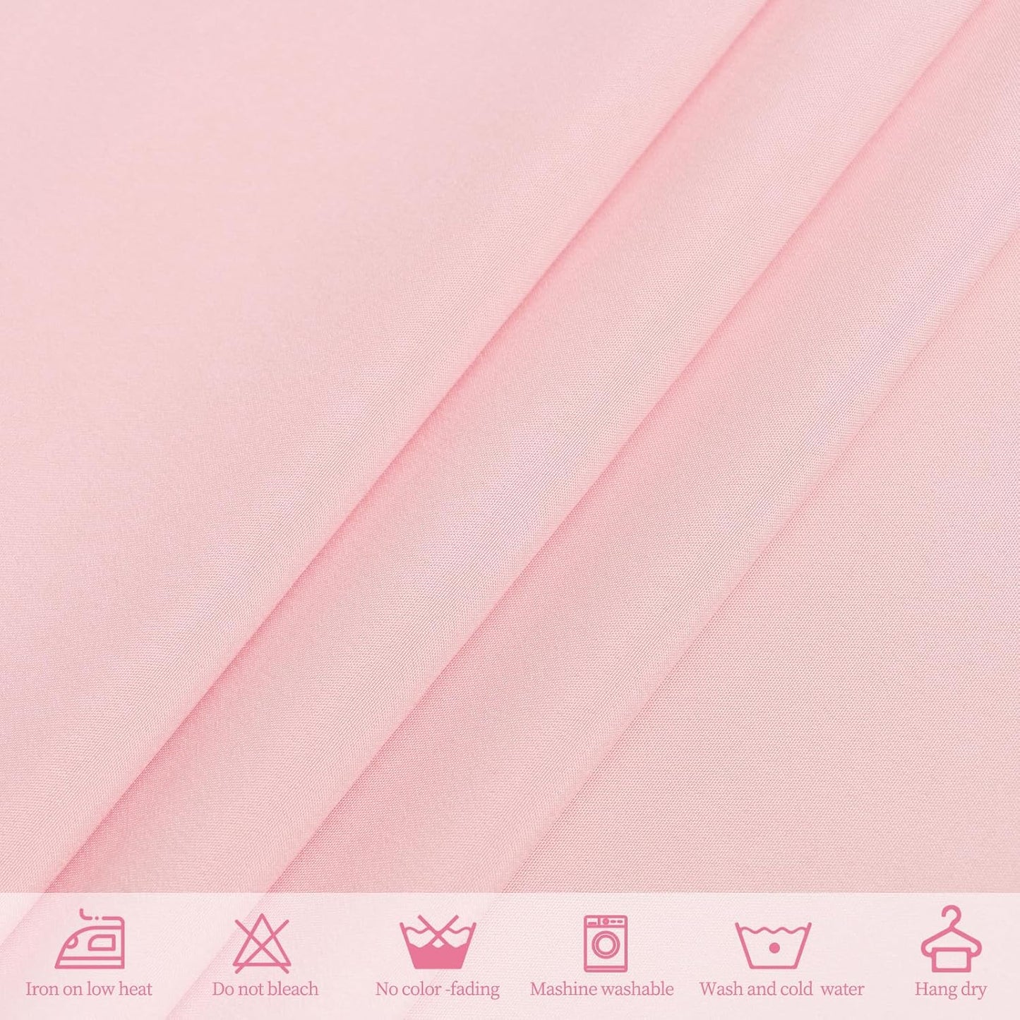10 Pack Pink Tablecloths for 6ft Rectangle Tables 60 x 102 Inch - Polyester Table Cover Stain and Wrinkle Resistant Washable Fabric Table Clothes for Wedding Party Banquet Reception Restaurant