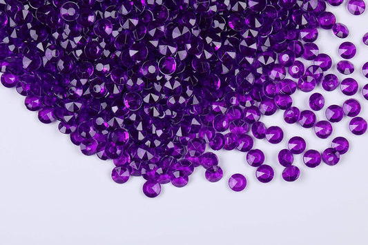 2000pcs Platic Acrylic Gems Fake Acrylic Diamonds Vase Filler Beads Faux Diamond Crystals Jewels for Makeup Brushes Holder Table Scatter Confetti Party Arts Crafts Birthday Wedding Decor
