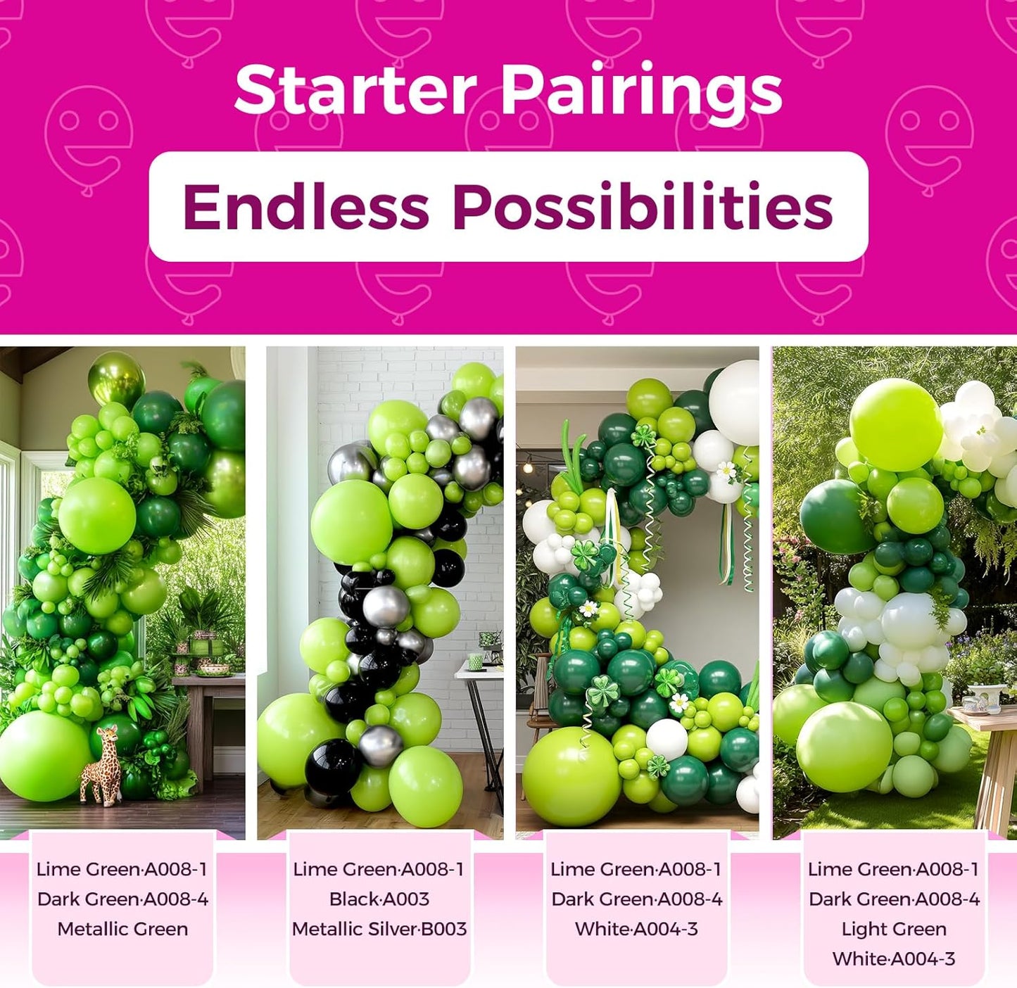 Bezente Lime Green Latex Party Balloons - 100 Pack 12 inch Light Green Balloons Round Helium Fruit Green Balloons for Birthday Dinosaur Jungle Bridal Shower Halloween Party Decoration