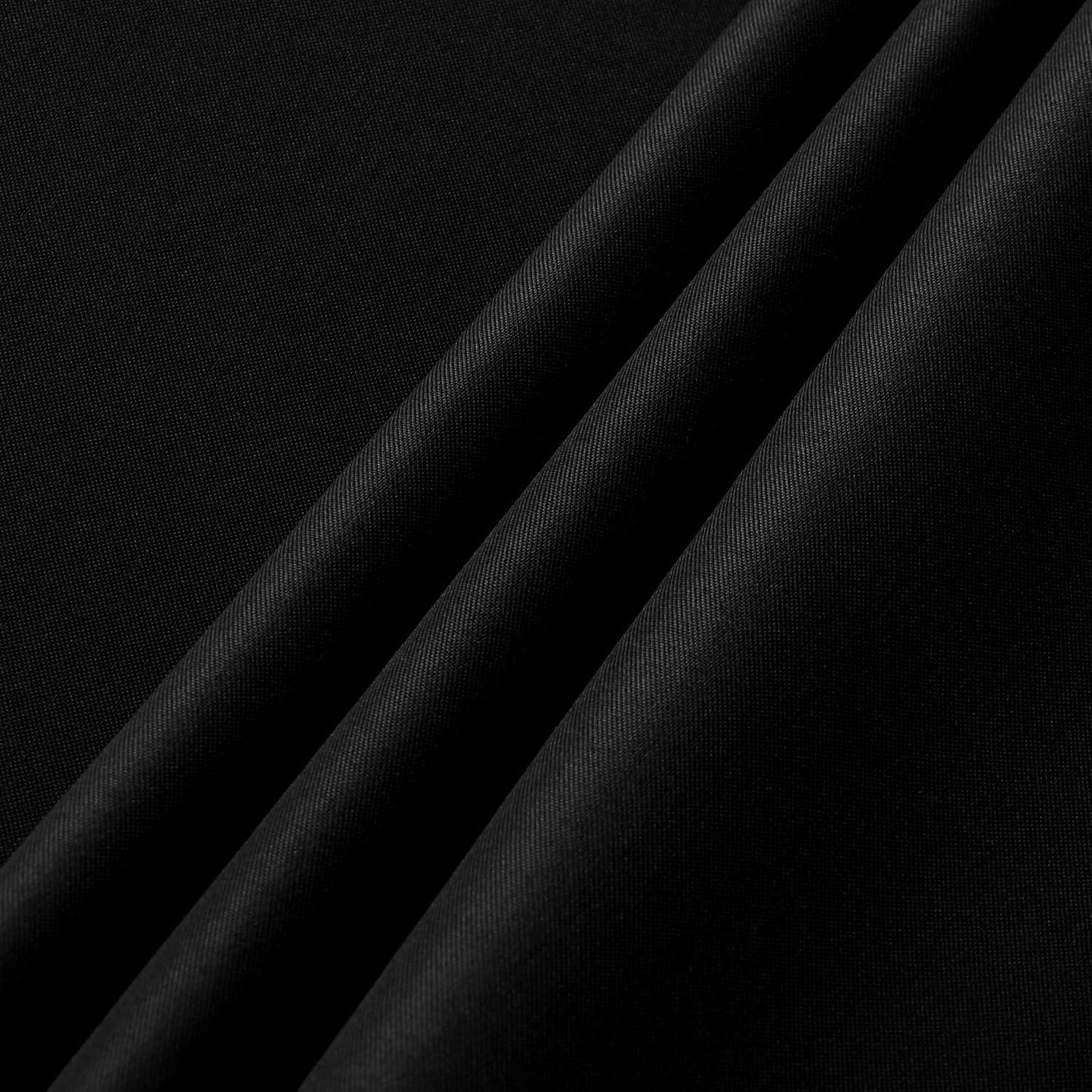 sancua 10 Pack Black Tablecloth 60 x 102 Inch, Rectangle Table Cloth for 6 Feet Tables - Stain and Wrinkle Resistant Washable Polyester Table Cover for Dining Tables, Buffet Parties and Camping