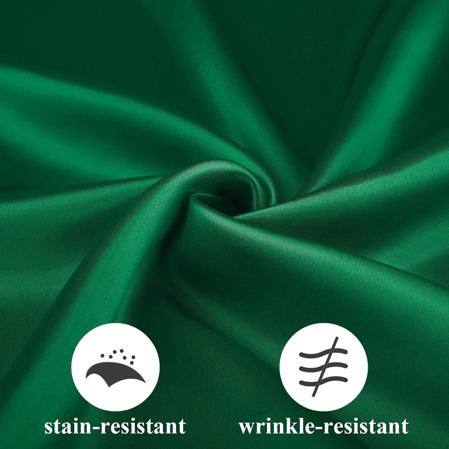 Aneco 24 Pieces Satin Napkin Square 20 x 20 Inches Dinner Napkins Weddings Party Napkin Soft Table Napkins for Romantic Weddings Party Dinner Decoration (Forest Green)