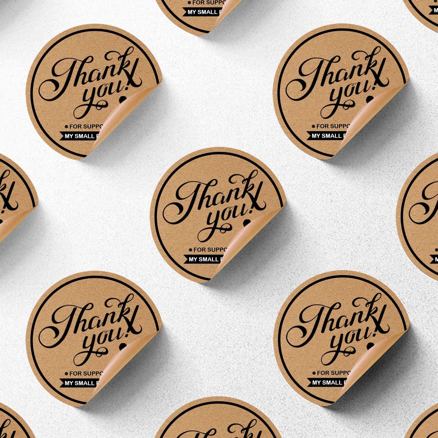 Custom Stickers for Business Logo,Personalised Logo Stickers for Small Business,Any Shape and Size Waterproof Label.Perfect for Branding, Packaging Stickers, Glossy Stickers. (Kraft Paper)