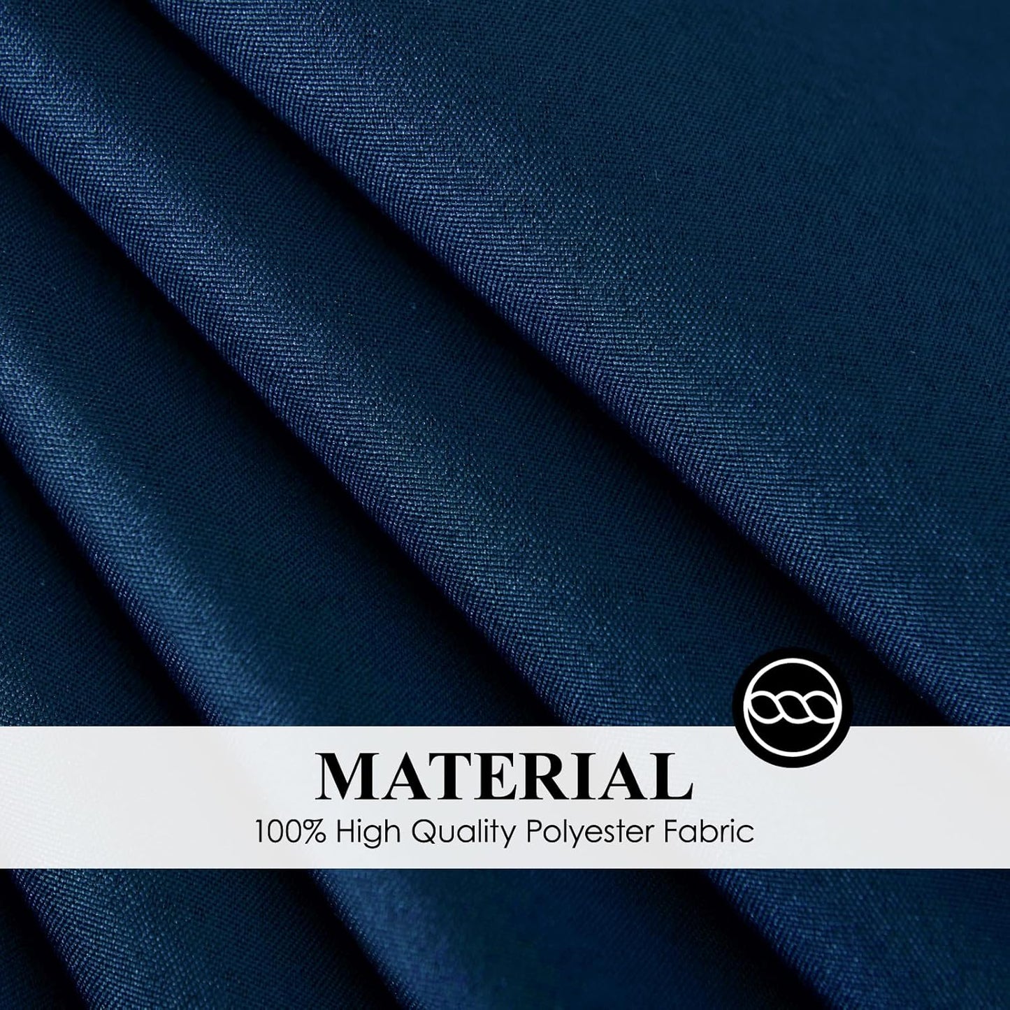 Round Tablecloth 120 Inch Tablecloth 6 Pack Navy Blue Table Cloths Washable Decorative Linen Polyester TableClothes Cover for Dining Table Banquets Buffet Parties and Wedding
