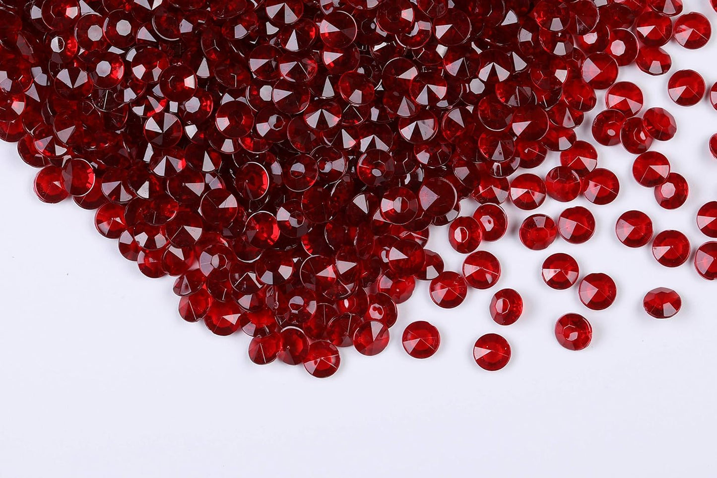 2000pcs Platic Acrylic Gems Fake Acrylic Diamonds Vase filler Beads Faux Diamond Crystals Jewels For Makeup brushes holder Table Scatter Confetti Party Arts Crafts Birthday Wedding Decor
