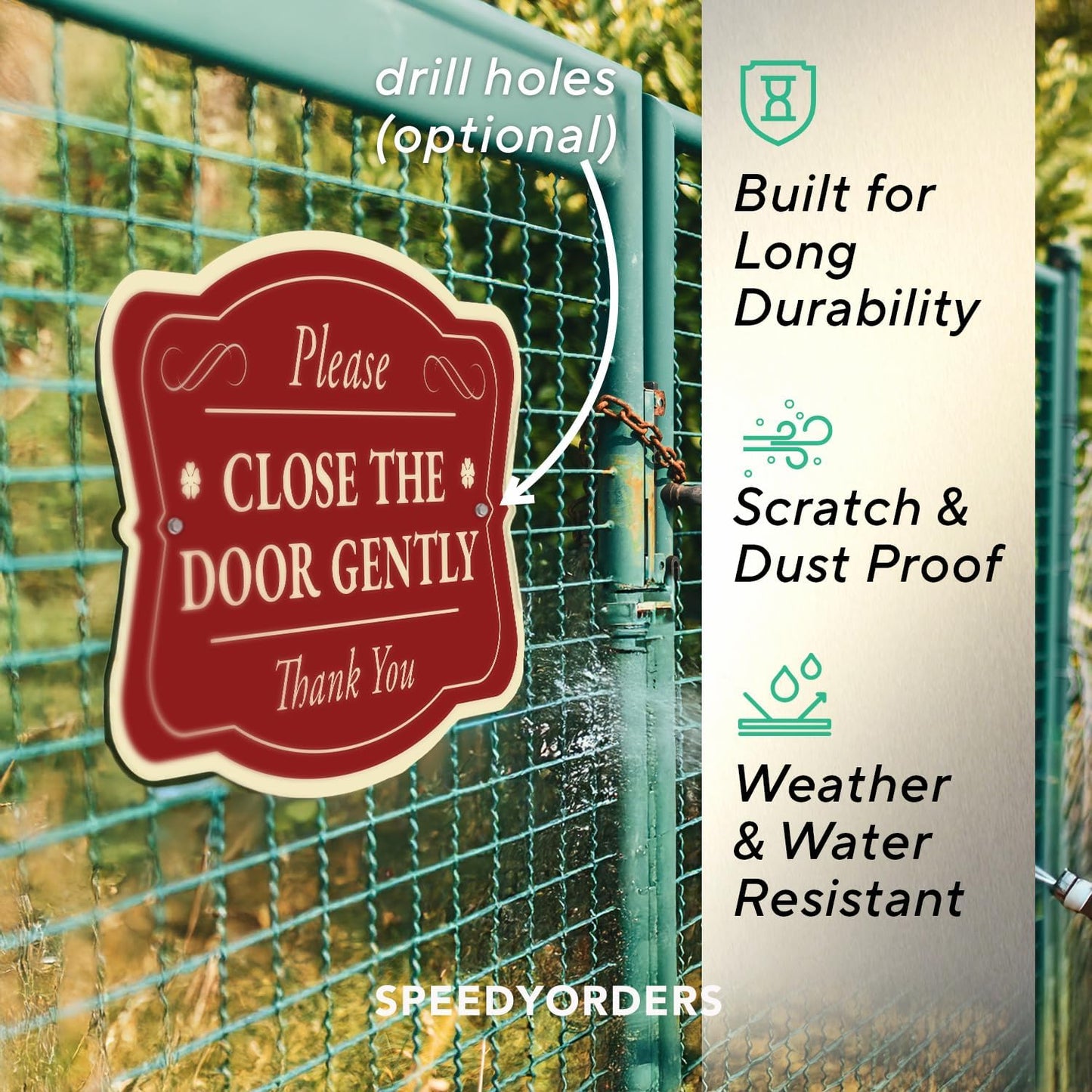 Custom Decorative Outdoor Metal Signs - Personalized Aluminum Signs - Waterproof 14x10 In Design 3 Red Brick