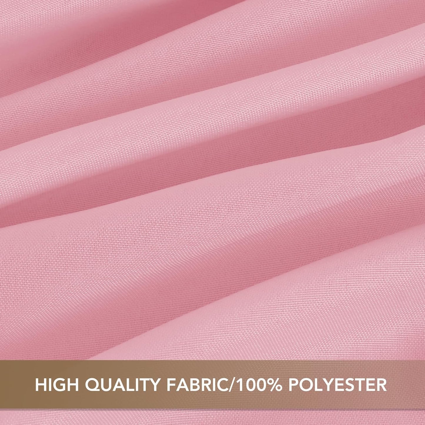 sancua Small Square Tablecloths 36x36 Inch - Pink Table Cloth for Square or Round Tables, Washable Polyester Fabric Table Cover for Nightstand End Bedside Tables