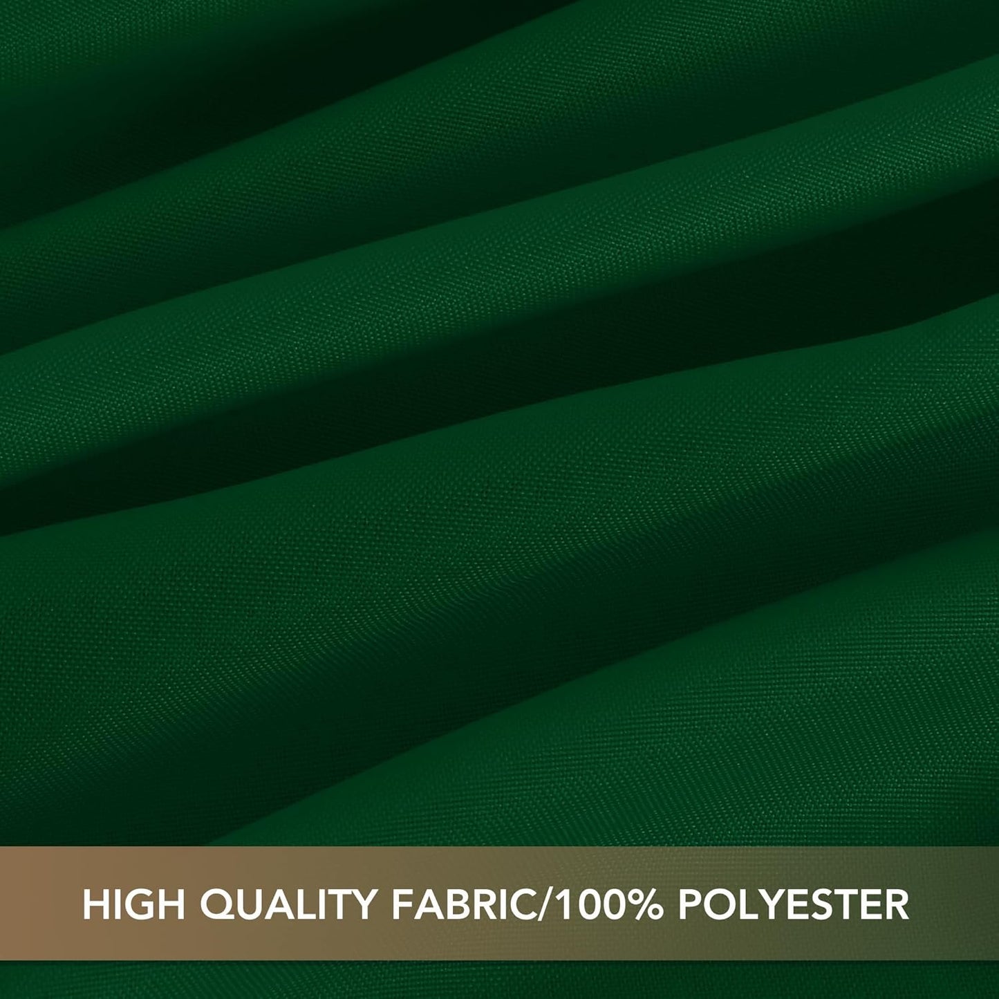 sancua Small Square Tablecloths 36x36 Inch - Hunter Green Table Cloth for Square or Round Tables, Washable Polyester Fabric Table Cover for Christmas Nightstand End Bedside Tables