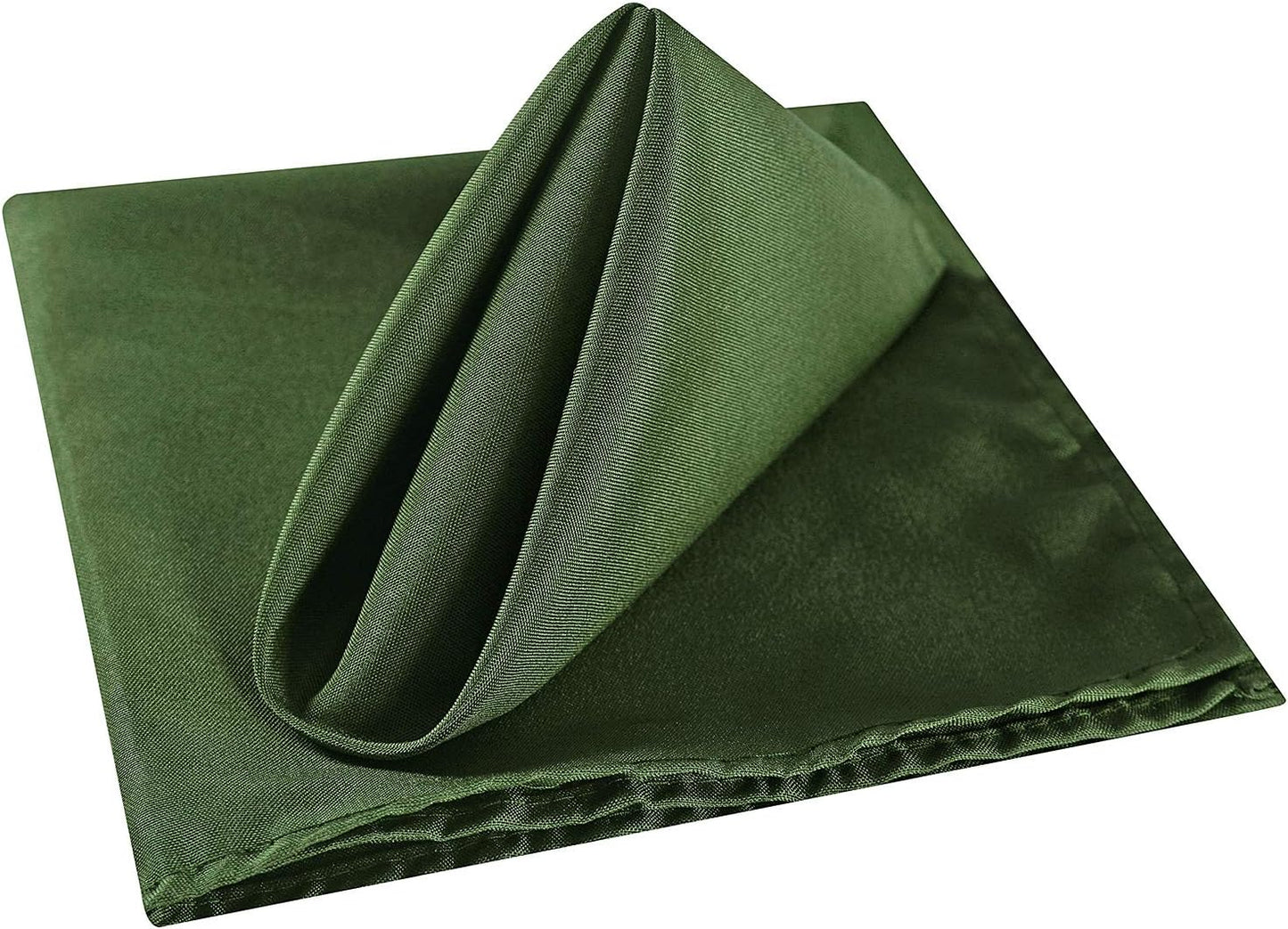 Cloth Napkins 20x20 inch Washable Polyester Dinner Napkins Soft Table Napkins for Wedding Party Dining Banquet(Willow,50PCS)