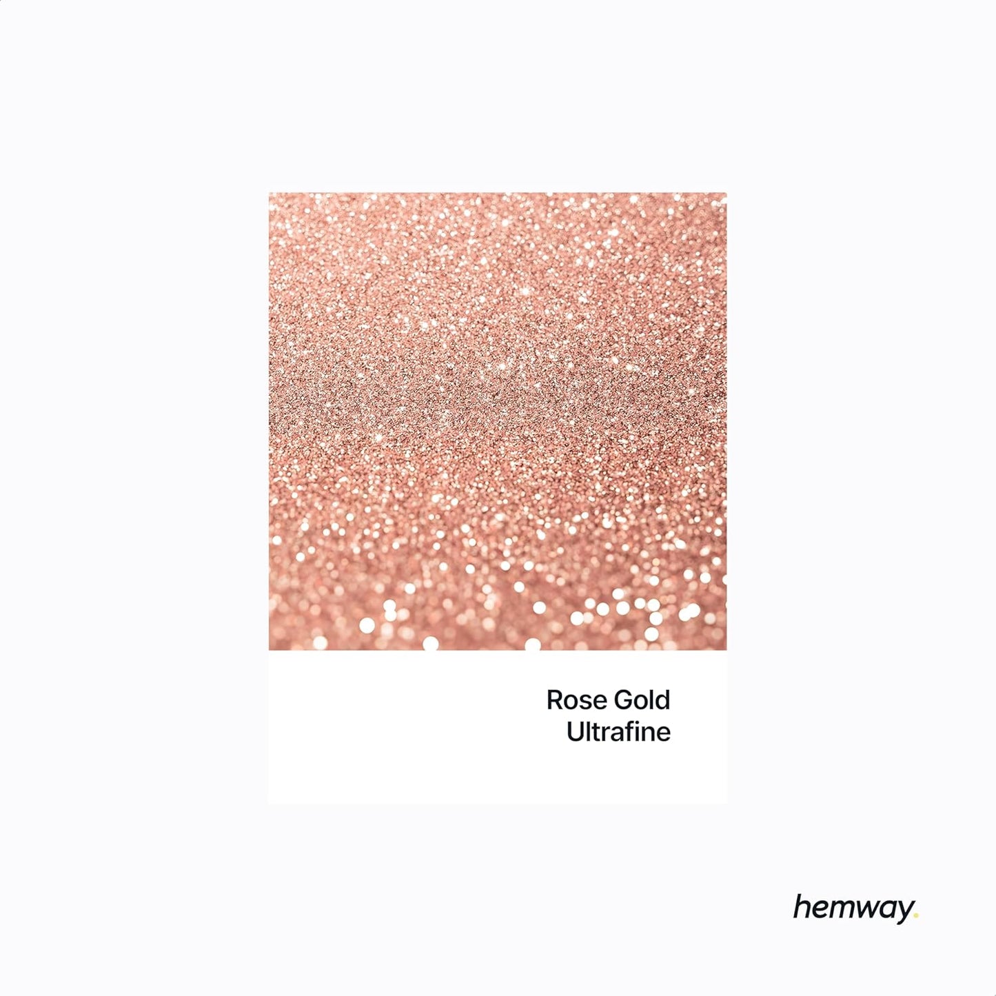 Hemway Eco Friendly Biodegradable Glitter 100g / 3.5oz Bio Cosmetic Safe Sparkle Vegan for Face, Eyeshadow, Body, Hair, Nail and Festival - Ultrafine (1/128" 0.008" 0.2mm) - Rose Gold