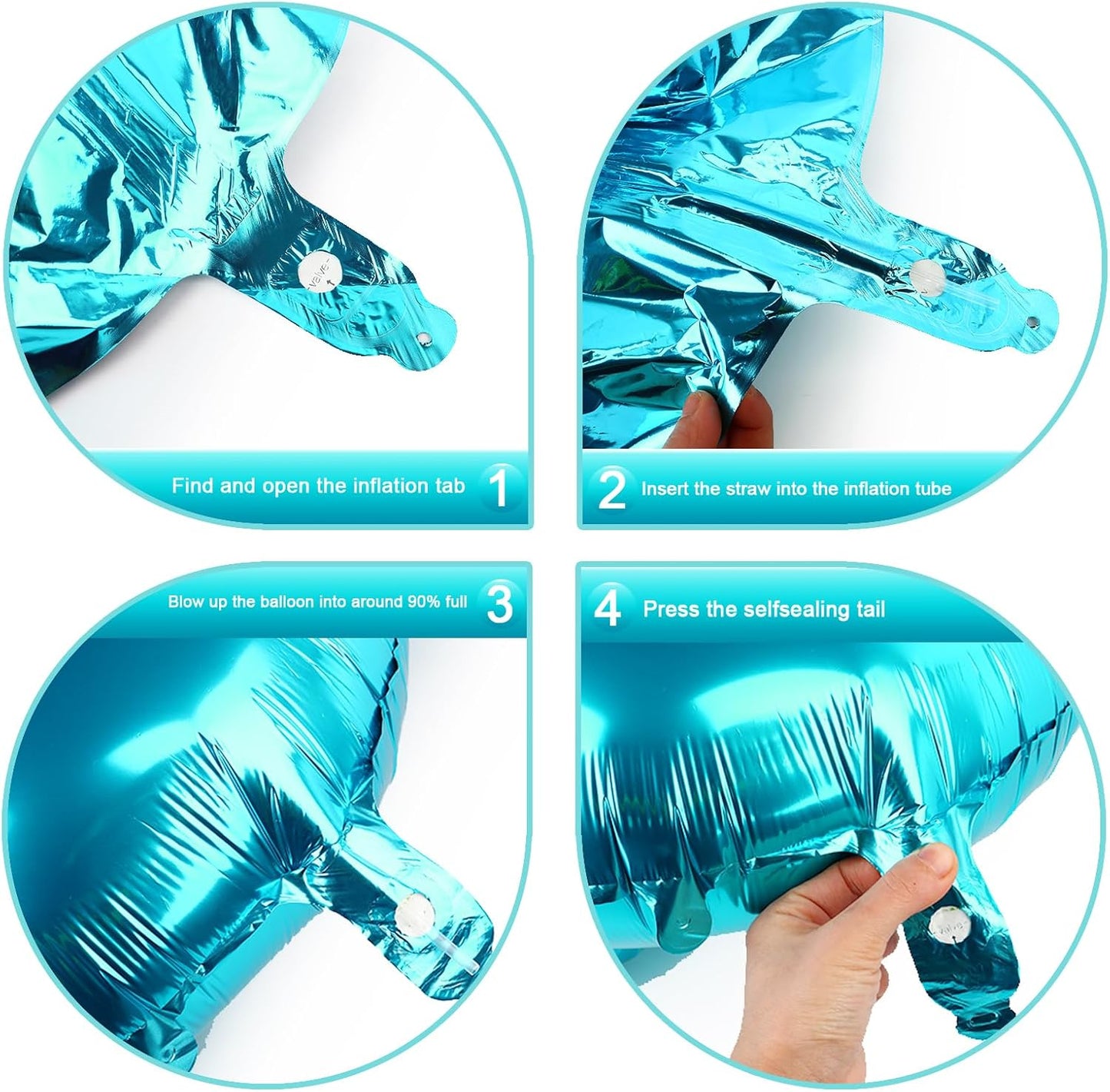 Big 40 Inch Blue 2 Number Balloon Birthday Decoration, 2026 Blue Number 2 Helium Balloons 12 20 22 23 24 26 28 32 42 Celebration, Boy Girl Baby Anniversary Party Graduations Supplies