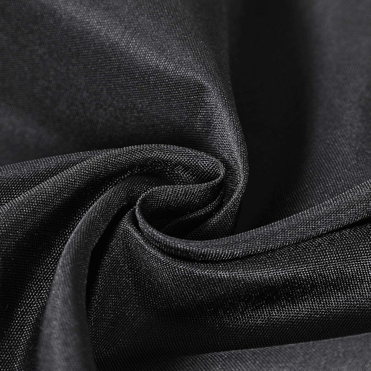 70 inch Round Tablecloth Washable Polyester Table Cloth Decorative Table Cover for Wedding Party Dining Banquet（70 inch,Black）