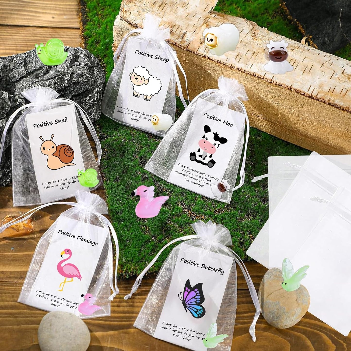 50 Set Employee Appreciation Gifts Bulk for Thank You Staff Back to School Student Teacher Coworker Nurse Pocket Gift End of Year Student Gifts Animal Pun Inspirational Note Cards Office Favors