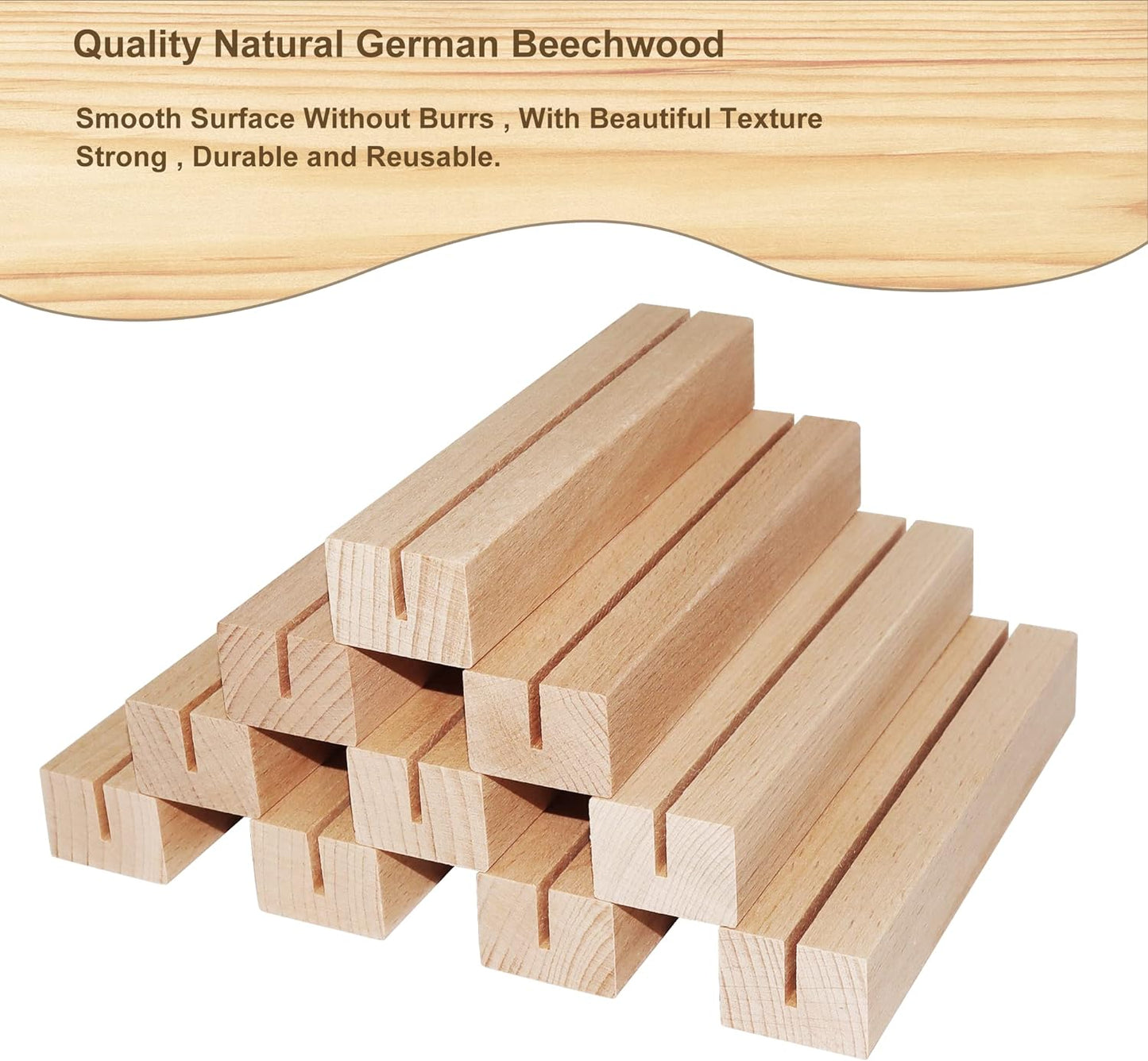 Wedding Table Numbers 1-30, Acrylic Arch Signs with Natural Wood Stands Holders, Rustic Table Decor for Reception & Parties (White Black)