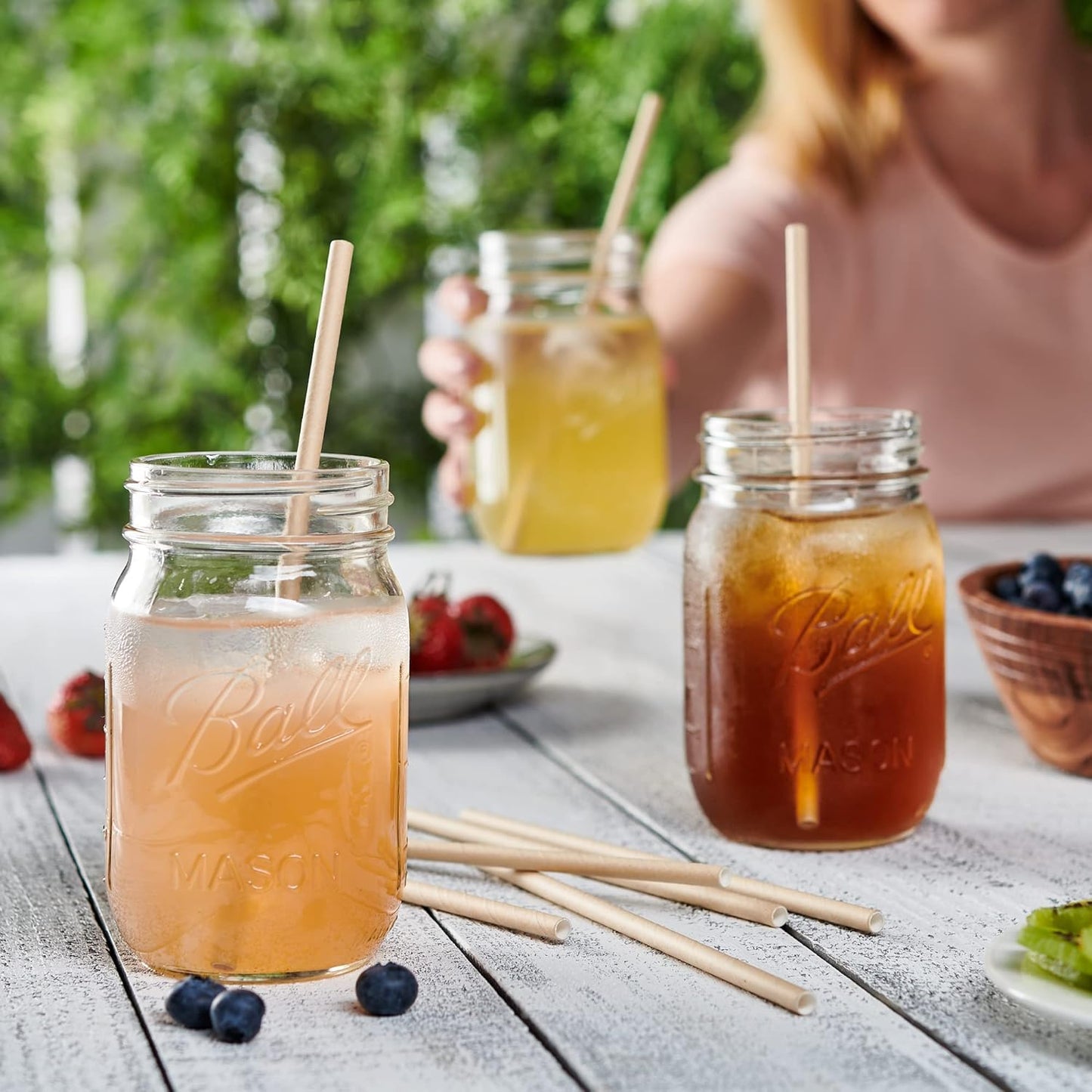 Comfy Package [Case of 4,800] Kraft Paper Straws, 100% Biodegradable & Ink-free, Straws for drinking and Crafts - Kraft