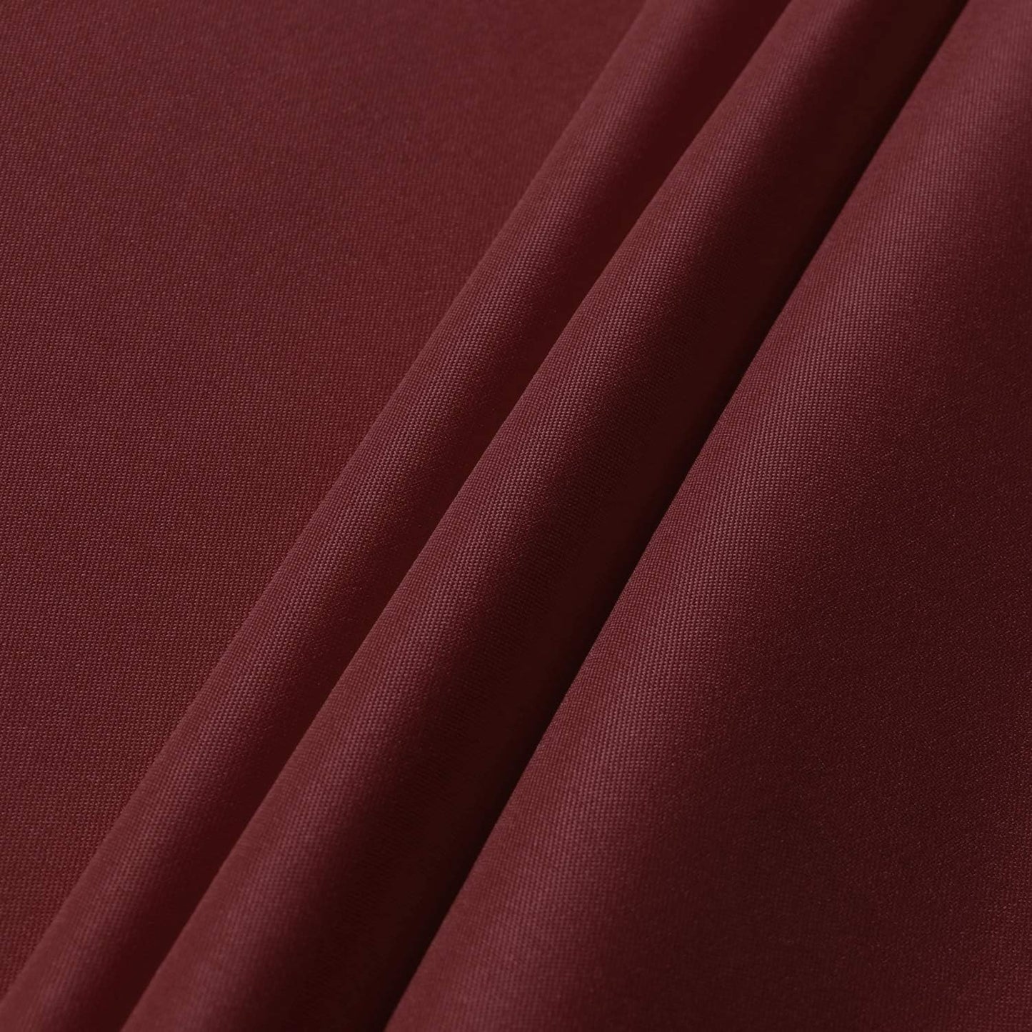 sancua Round Tablecloth - 80 Inch - Water Resistant Spill Proof Washable Polyester Table Cloth Decorative Fabric Table Cover for Dining Tables, Buffet Parties and Camping, Burgundy