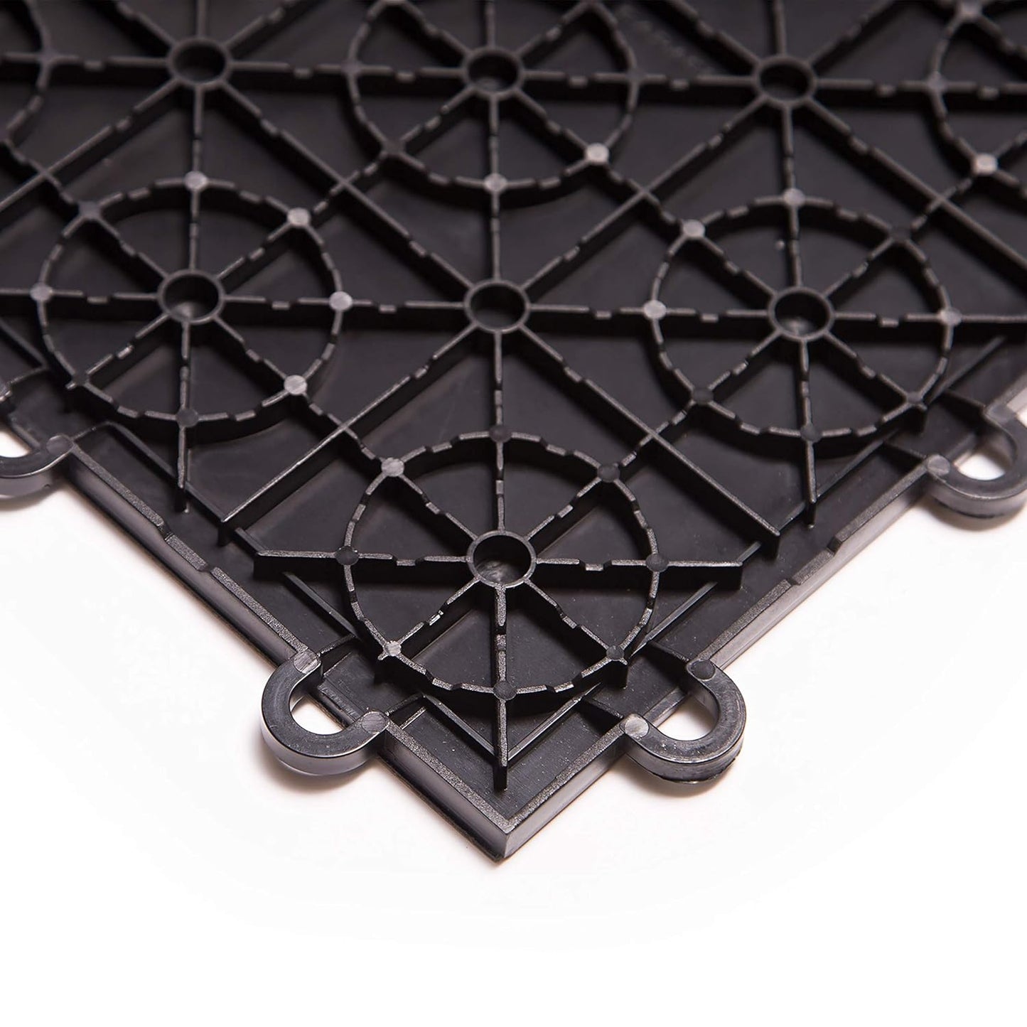 IncStores 3/8" Thick Snap Together Dance Flooring Tiles | 12”x12” Printed Vinyl Dance Floor Tiles for Practice & Performance | Barnwood | 52 Tile Pack