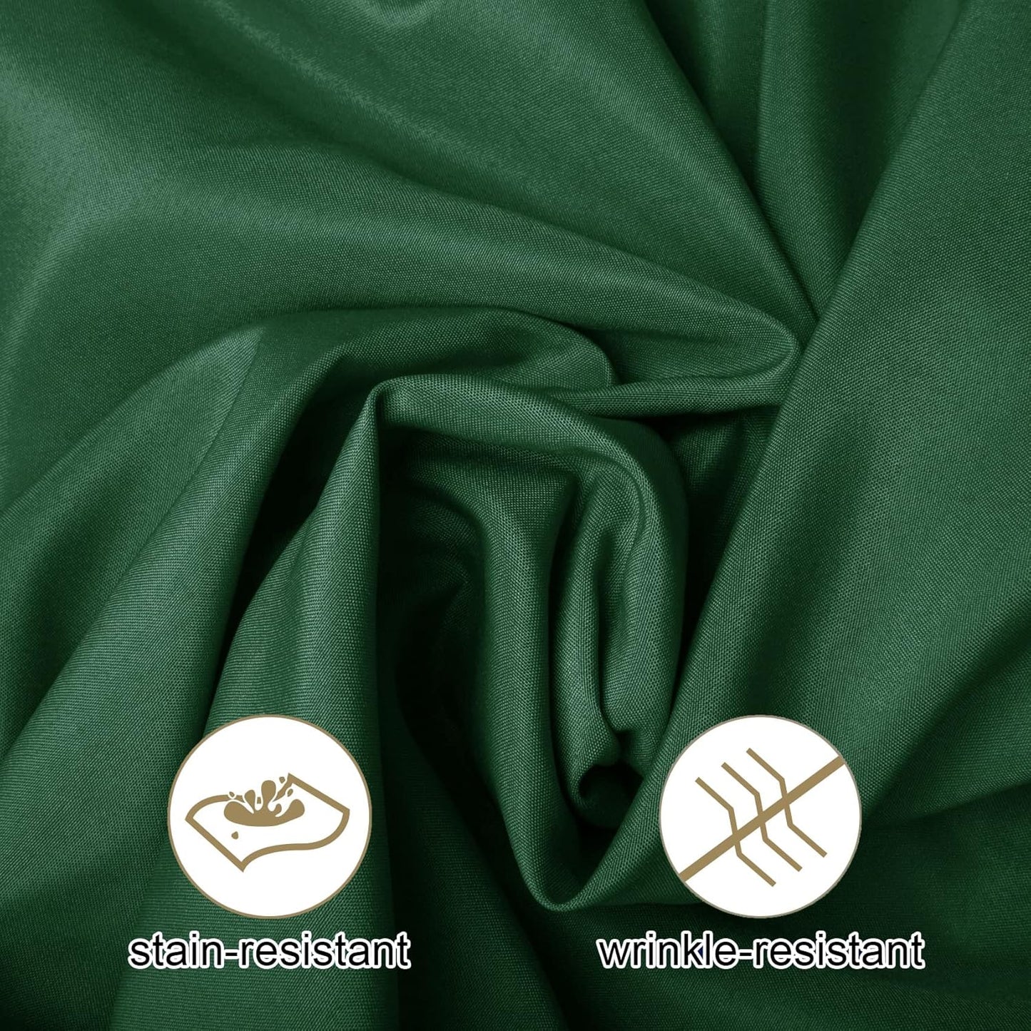 Ascoza 2pack 60x102 Inch Hunter Rectangular Tablecloth 6 Feet Table Cloth in Polyester Fabric for Wedding/Banquet/Restaurant/Parties