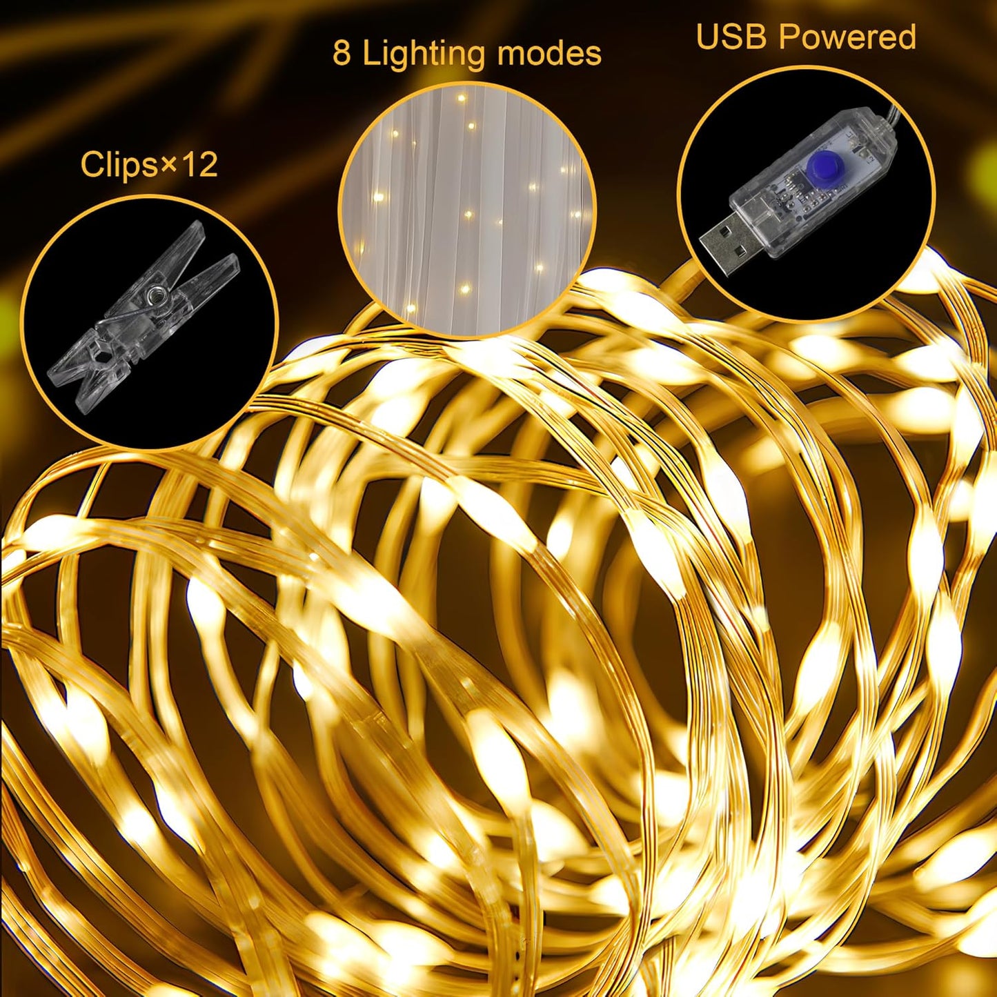 Tulle Backdrop Curtains with Lights String White 10FT X 8FT Sheer Curtain with Lights Tulle Curtains Backdrop for Wedding Birthday Party Baby Shower Photo Shoot (2 Panels 5x8FT)