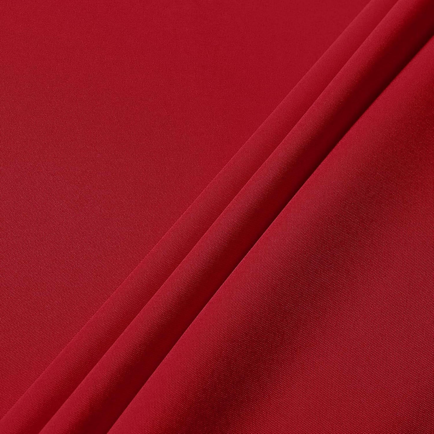sancua Round Tablecloth - 120 Inch - Water Resistant Spill Proof Washable Polyester Table Cloth Decorative Fabric Table Cover for Dining Tables, Buffet Parties and Camping, Red